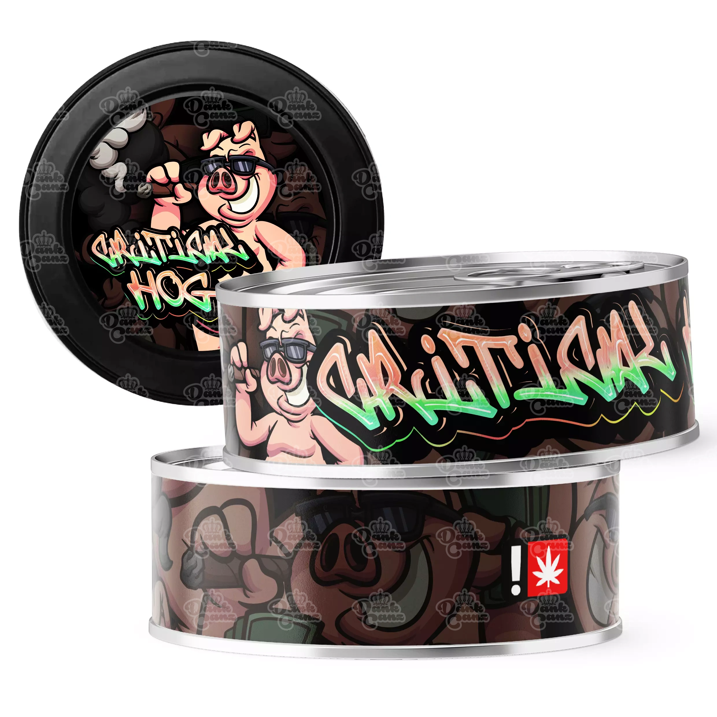 Critical Hog 3.5g Self Seal Tins - DC Packaging Custom Cannabis Packaging