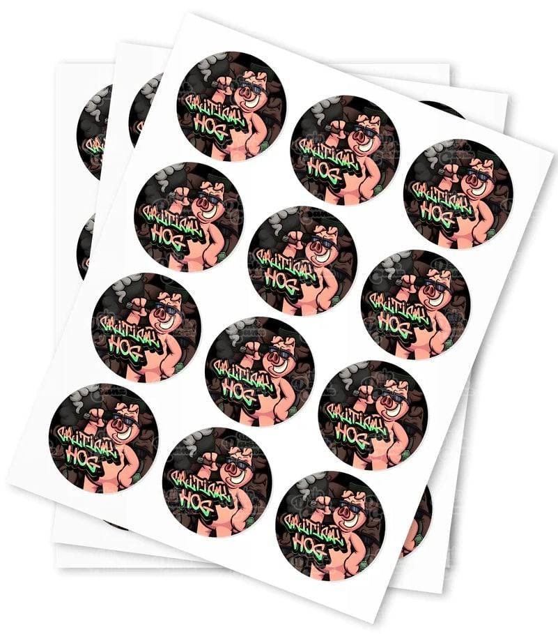 Critical Hog Strain Stickers - DC Packaging Custom Cannabis Packaging