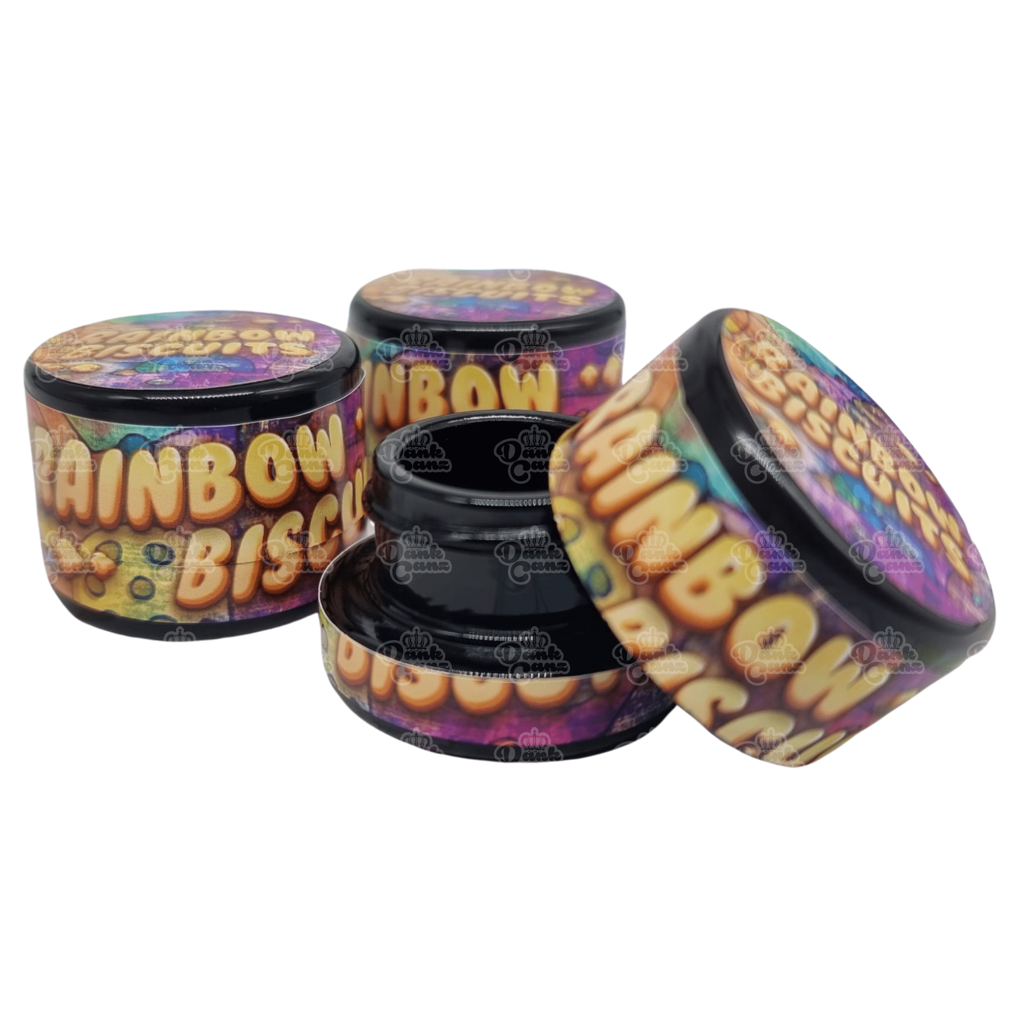 Custom Black 5ml Glass Jars - Extract Containers - DC Packaging Custom Cannabis Packaging