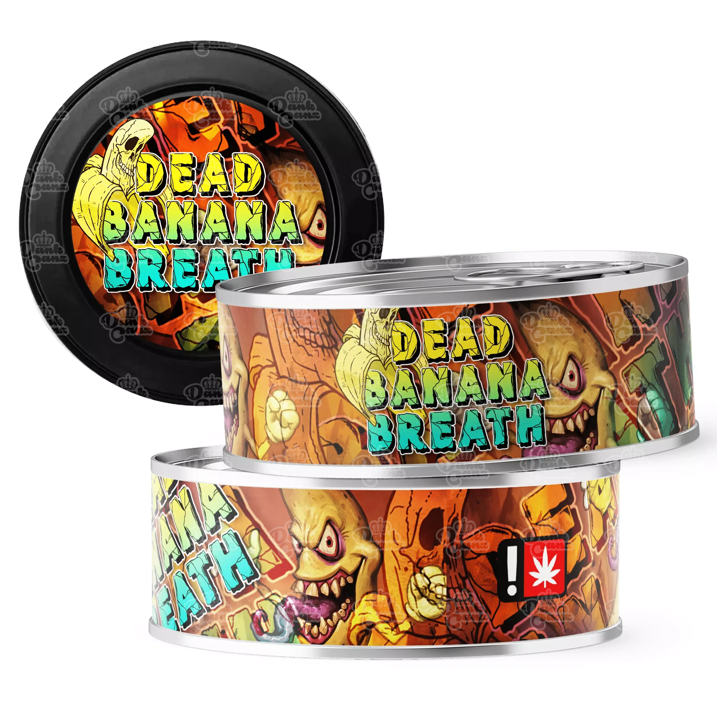 Dead Banana Breath 3.5g Self Seal Tins - DC Packaging Custom Cannabis Packaging