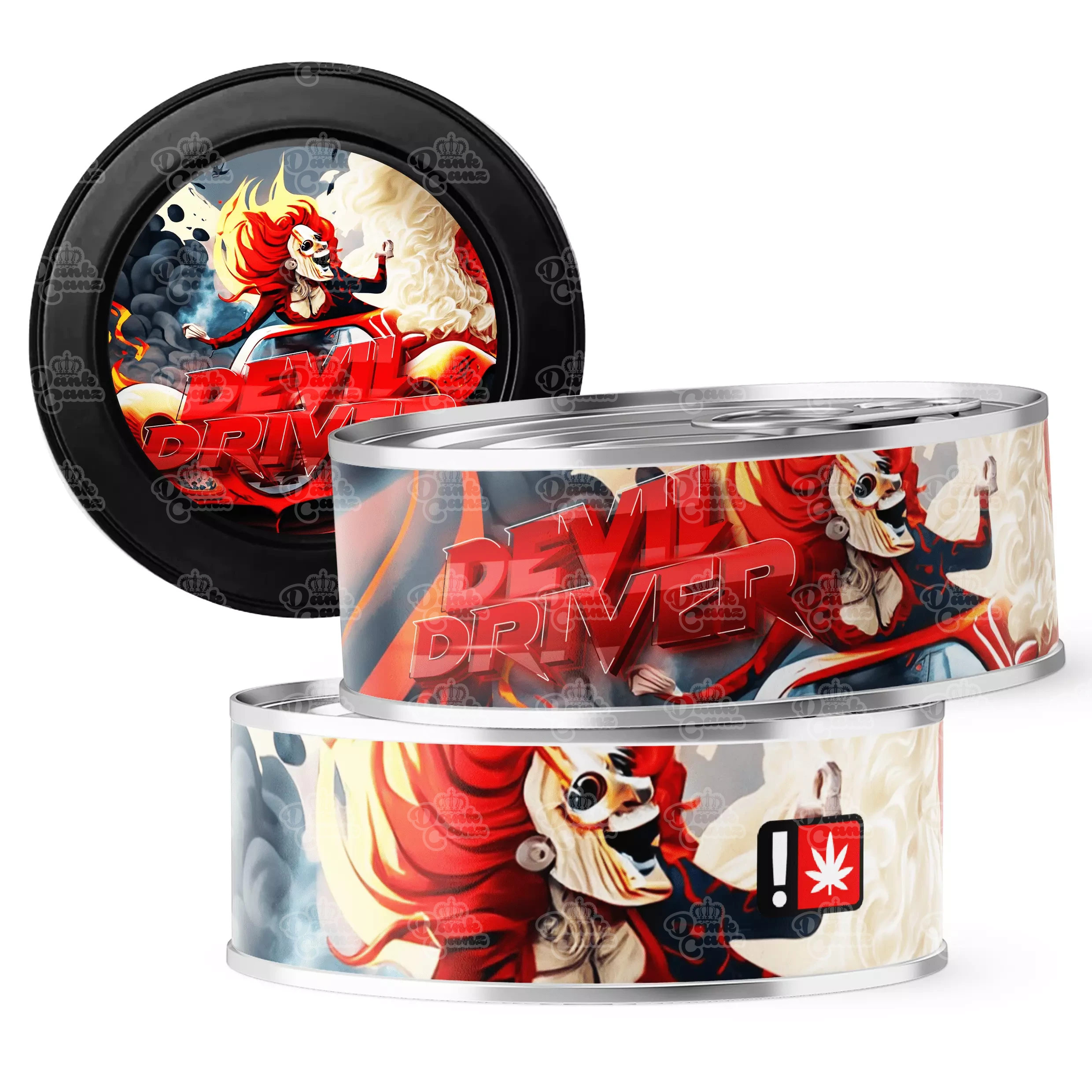 Devil Driver 3.5g Self Seal Tins - DC Packaging Custom Cannabis Packaging
