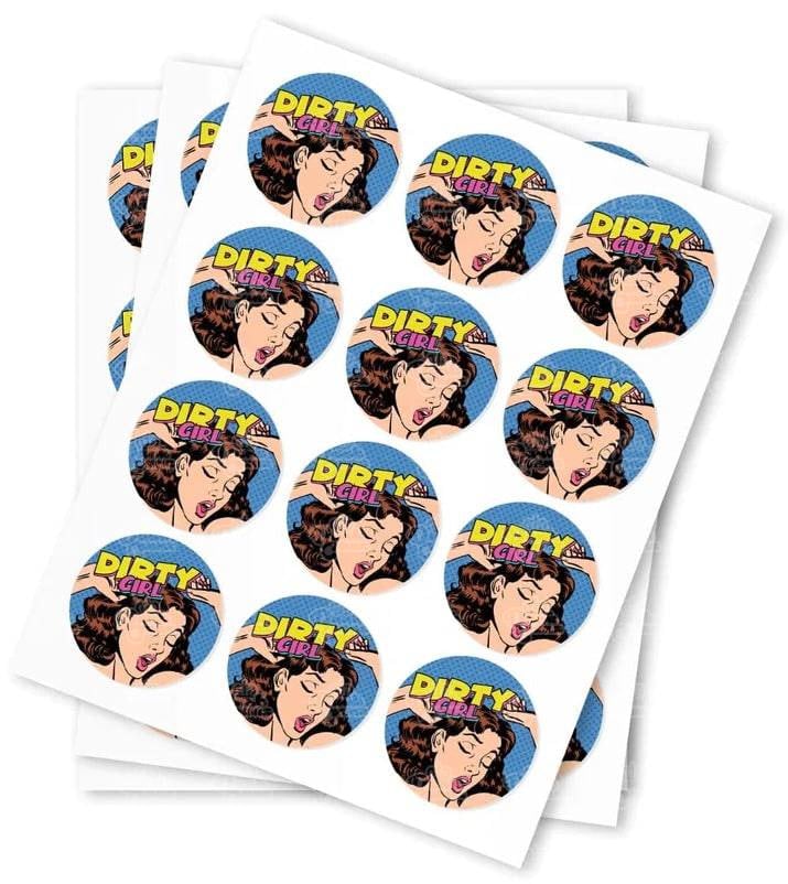 Dirty Girl Strain Stickers - DC Packaging Custom Cannabis Packaging