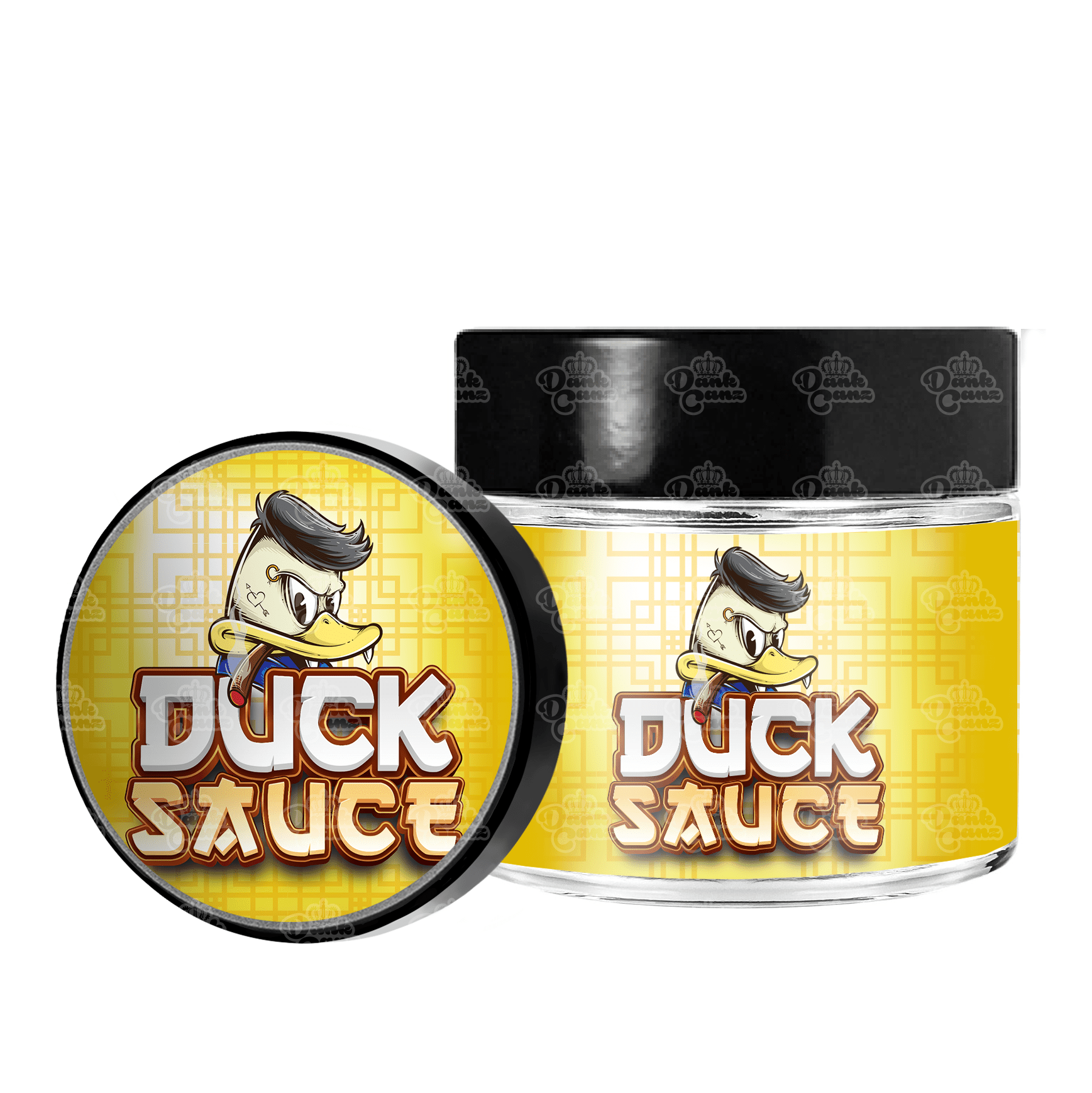 Duck Sauce 3.5g/60ml Glass Jars - Labelled - DC Packaging Custom Cannabis Packaging