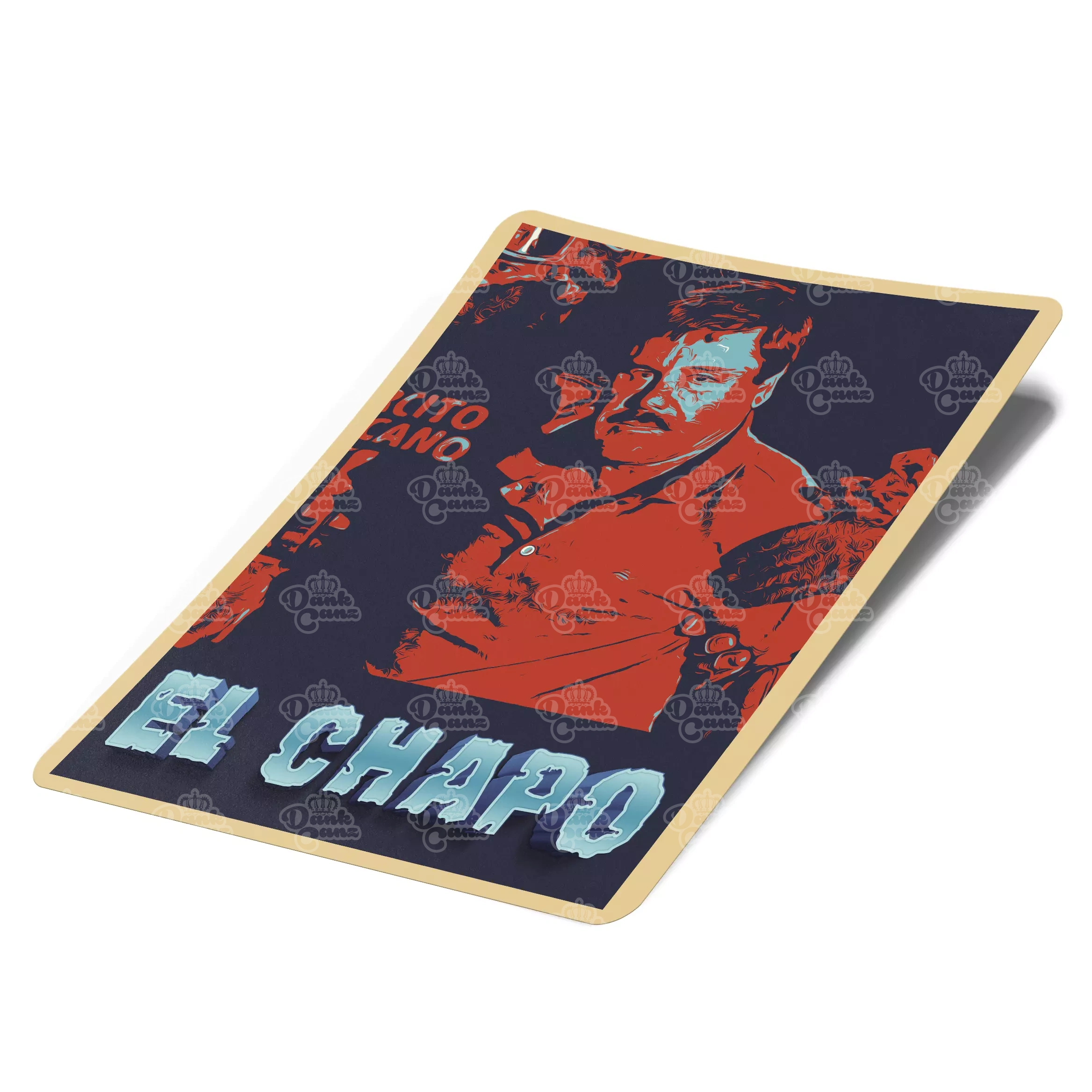 El Chapo Mylar Bag Labels - Labels only - DC Packaging Custom Cannabis Packaging