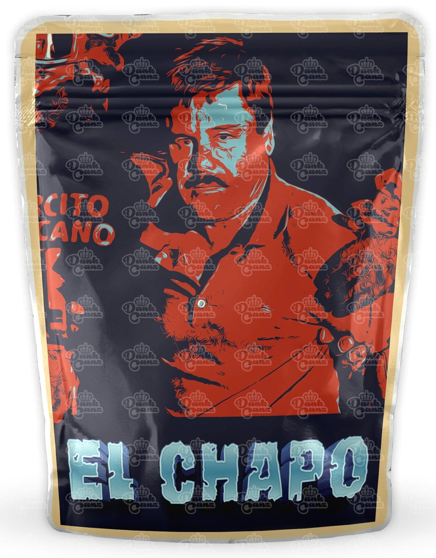 El Chapo Mylar Bags - DC Packaging Custom Cannabis Packaging