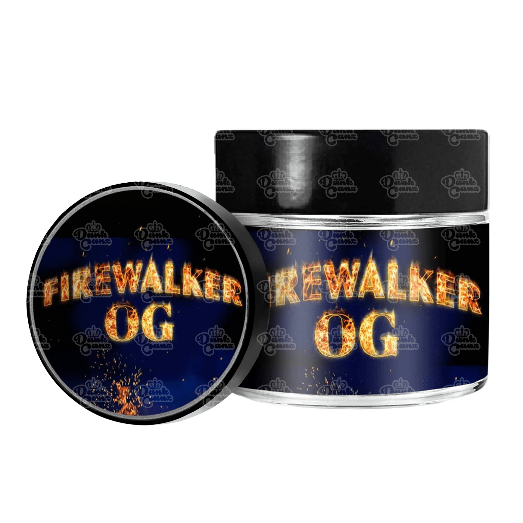 Firewalker OG 3.5g/60ml Glass Jars - Labelled - DC Packaging Custom Cannabis Packaging