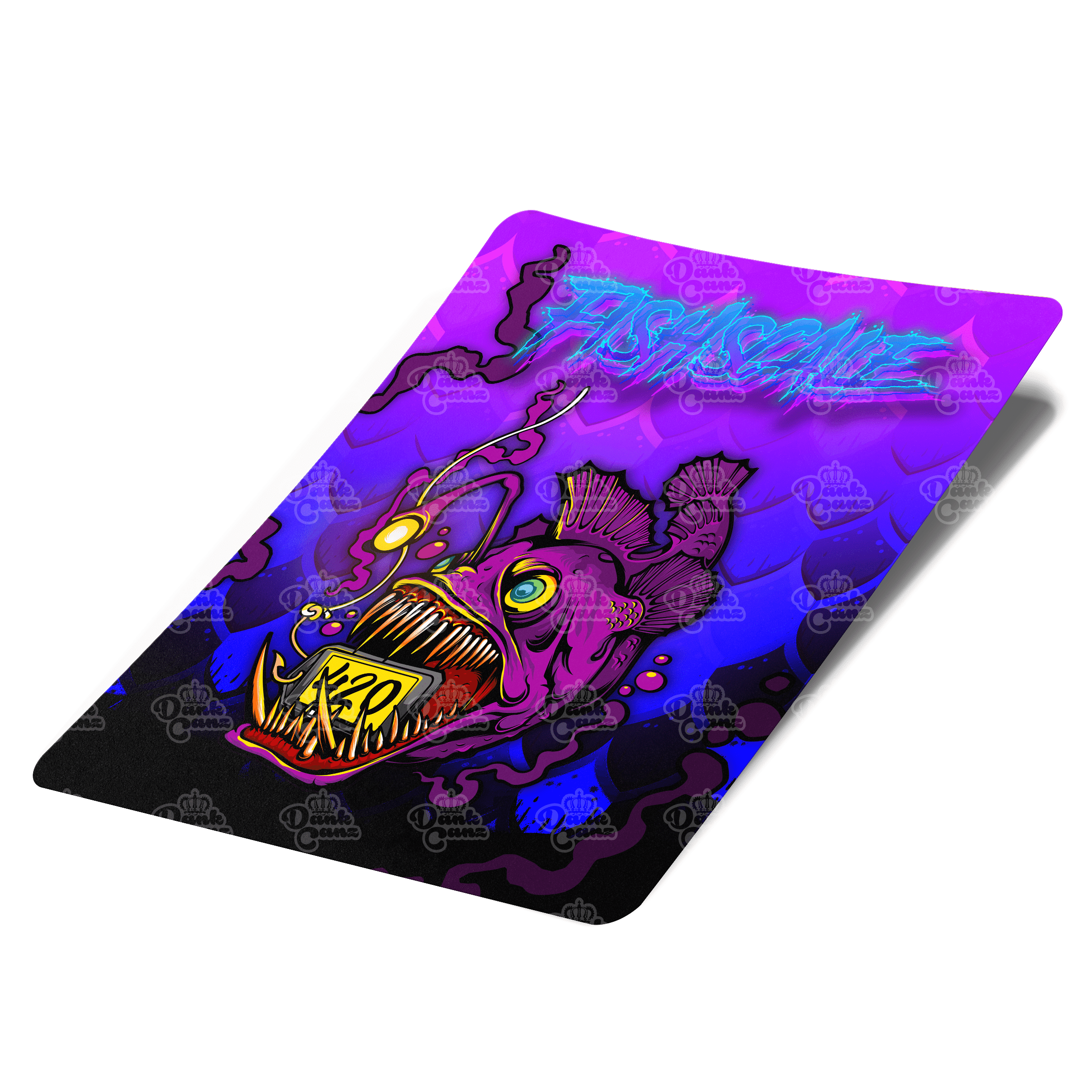 Fish scale Mylar Bag Labels - Labels only - DC Packaging Custom Cannabis Packaging