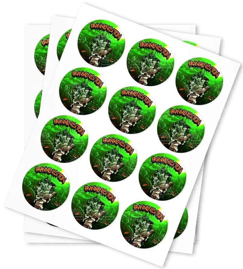 Frankenstein Strain Stickers - DC Packaging Custom Cannabis Packaging