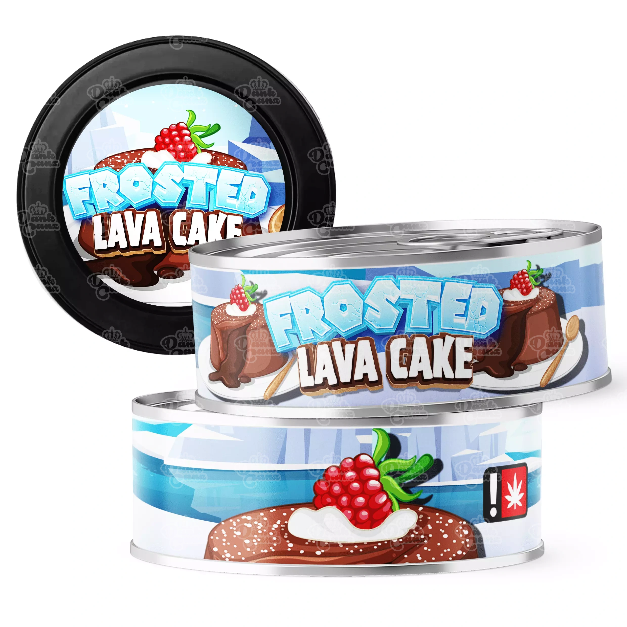 Frosted Lava Cake 3.5g Self Seal Tins - DC Packaging Custom Cannabis Packaging