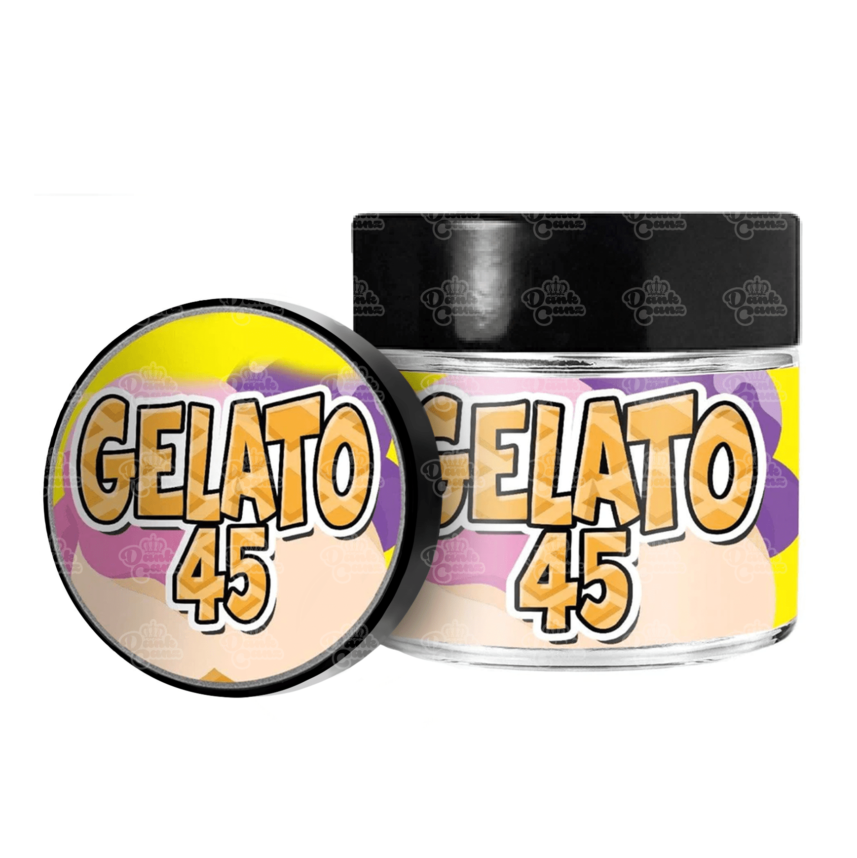 Gelato 45 3.5g/60ml Glass Jars - Labelled - DC Packaging Custom Cannabis Packaging