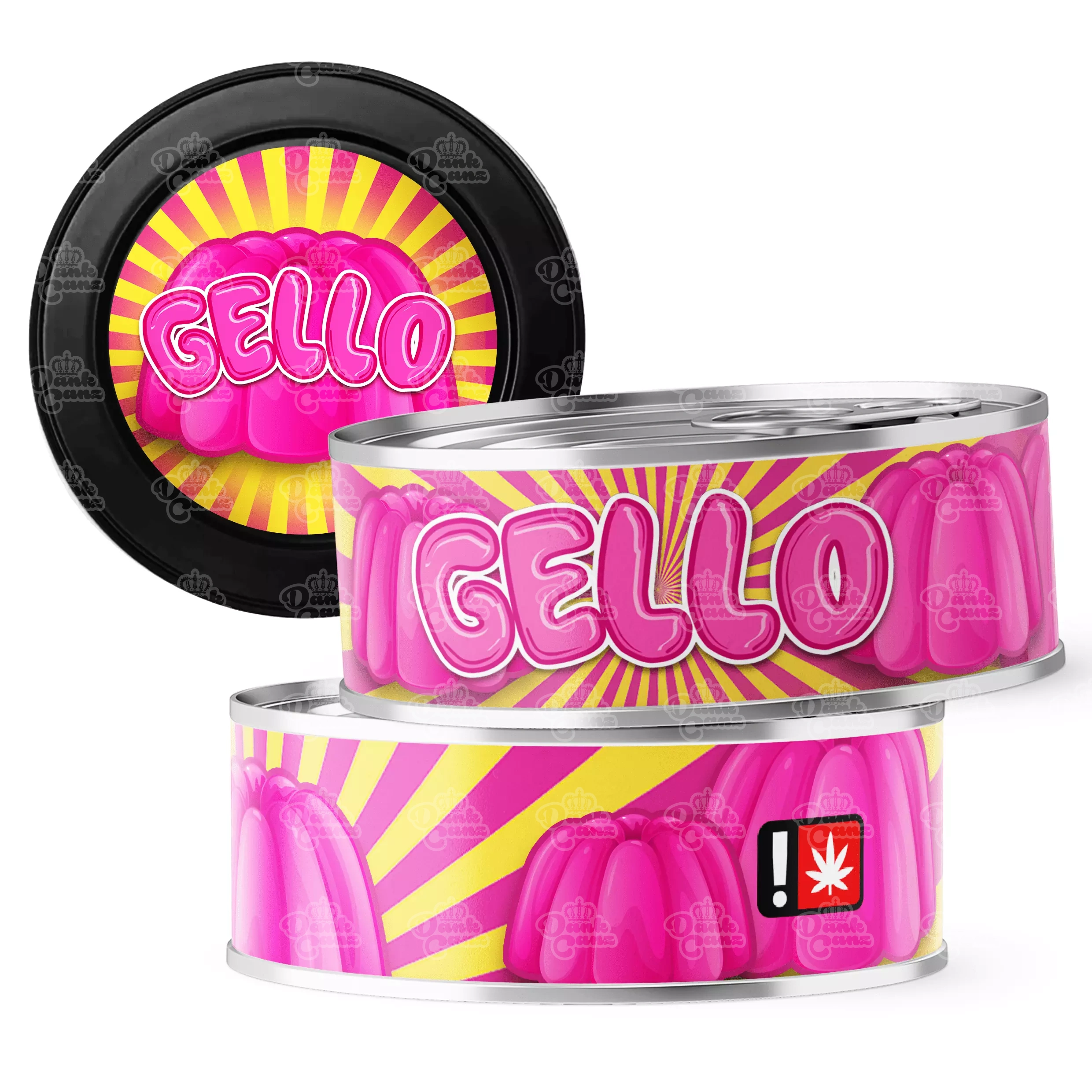 Gello 3.5g Self Seal Tins - DC Packaging Custom Cannabis Packaging