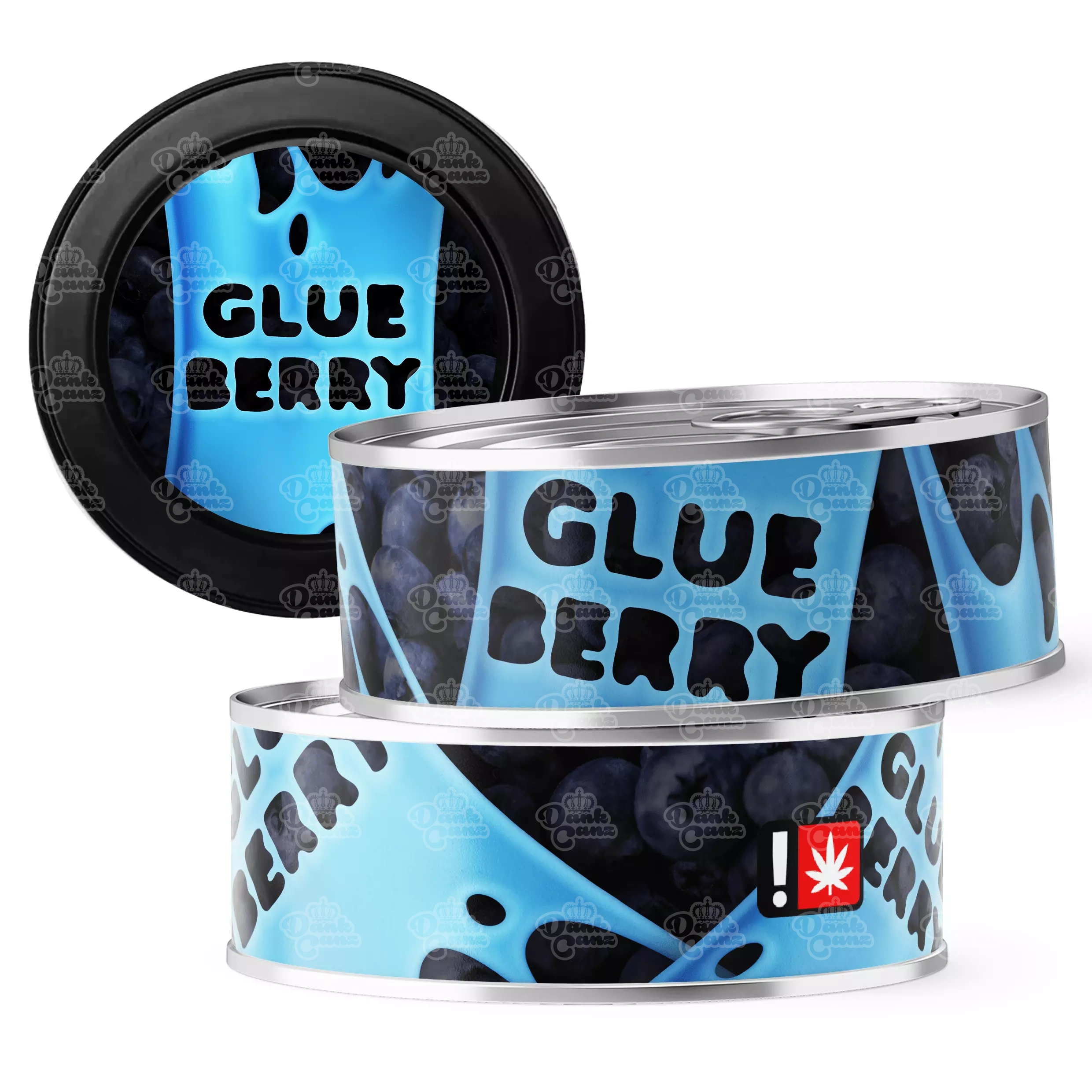Glueberry 3.5g Self Seal Tins - DC Packaging Custom Cannabis Packaging