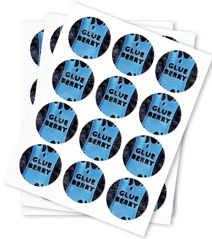 Glueberry Stickers - DC Packaging Custom Cannabis Packaging