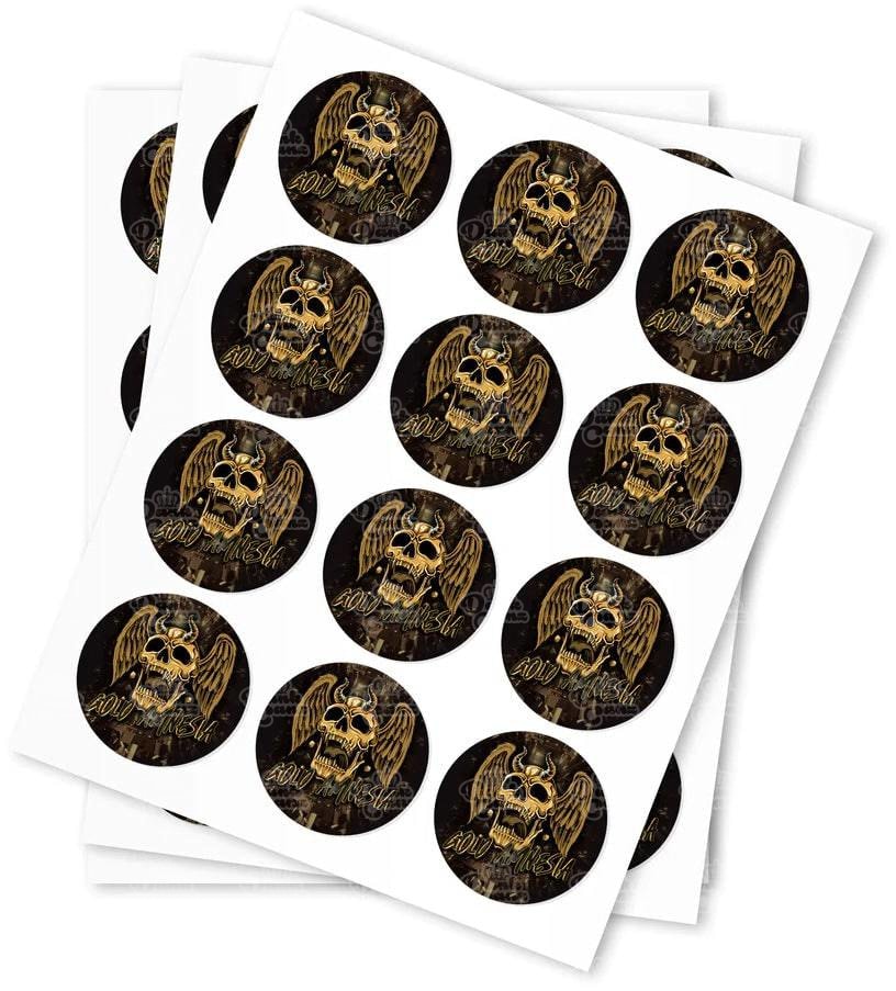 Gold Amnesia Strain Stickers - DC Packaging Custom Cannabis Packaging