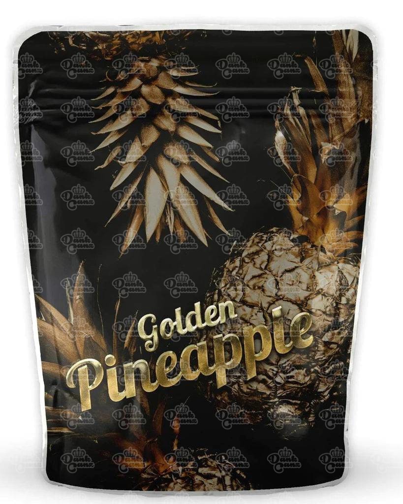 Golden Pineapple Mylar Bags - DC Packaging Custom Cannabis Packaging