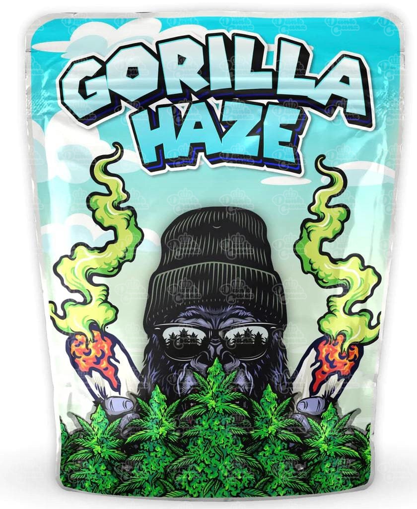 Gorilla Haze Mylar Bags - DC Packaging Custom Cannabis Packaging