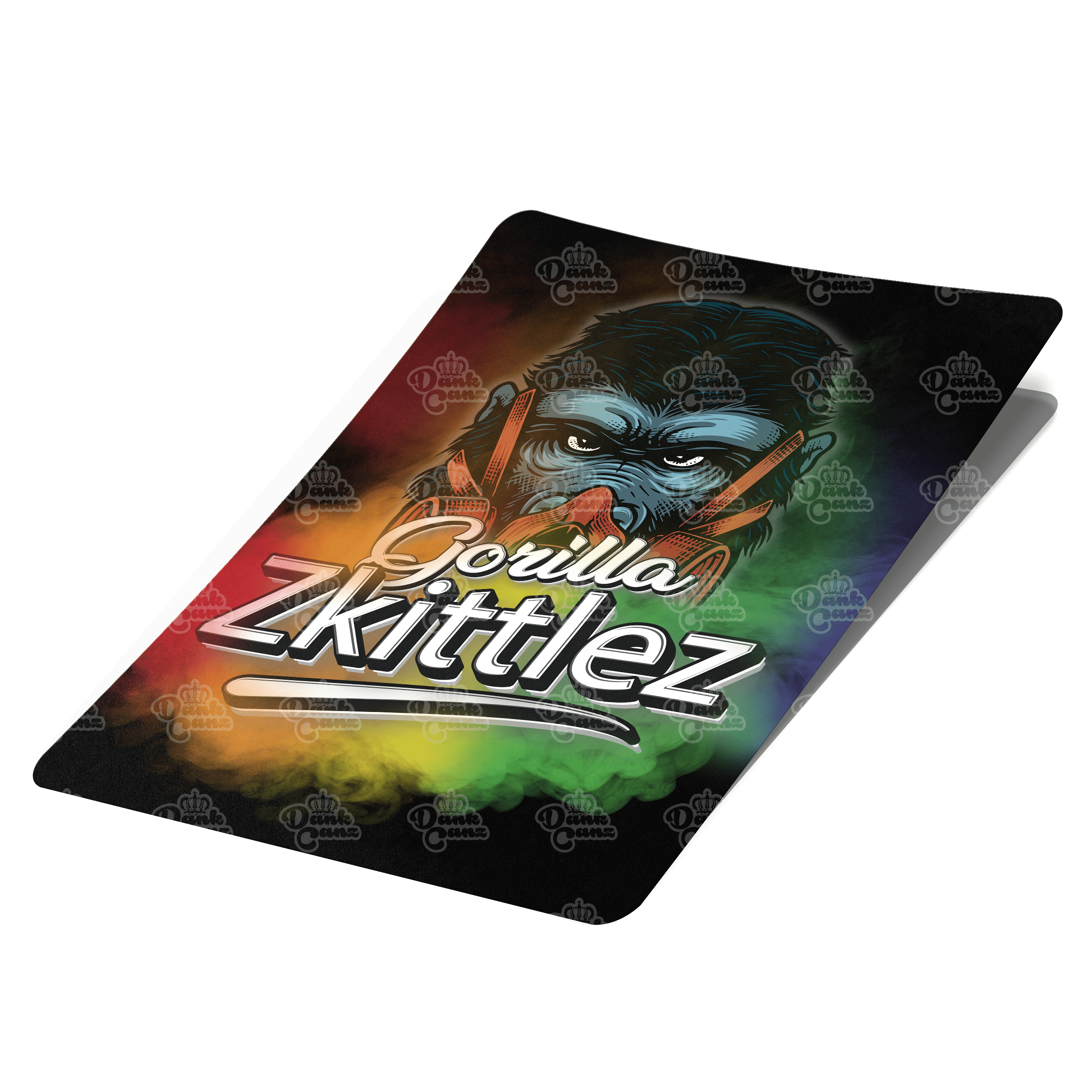 Gorilla Zkittlez Mylar Bag Labels - Labels only - DC Packaging Custom Cannabis Packaging
