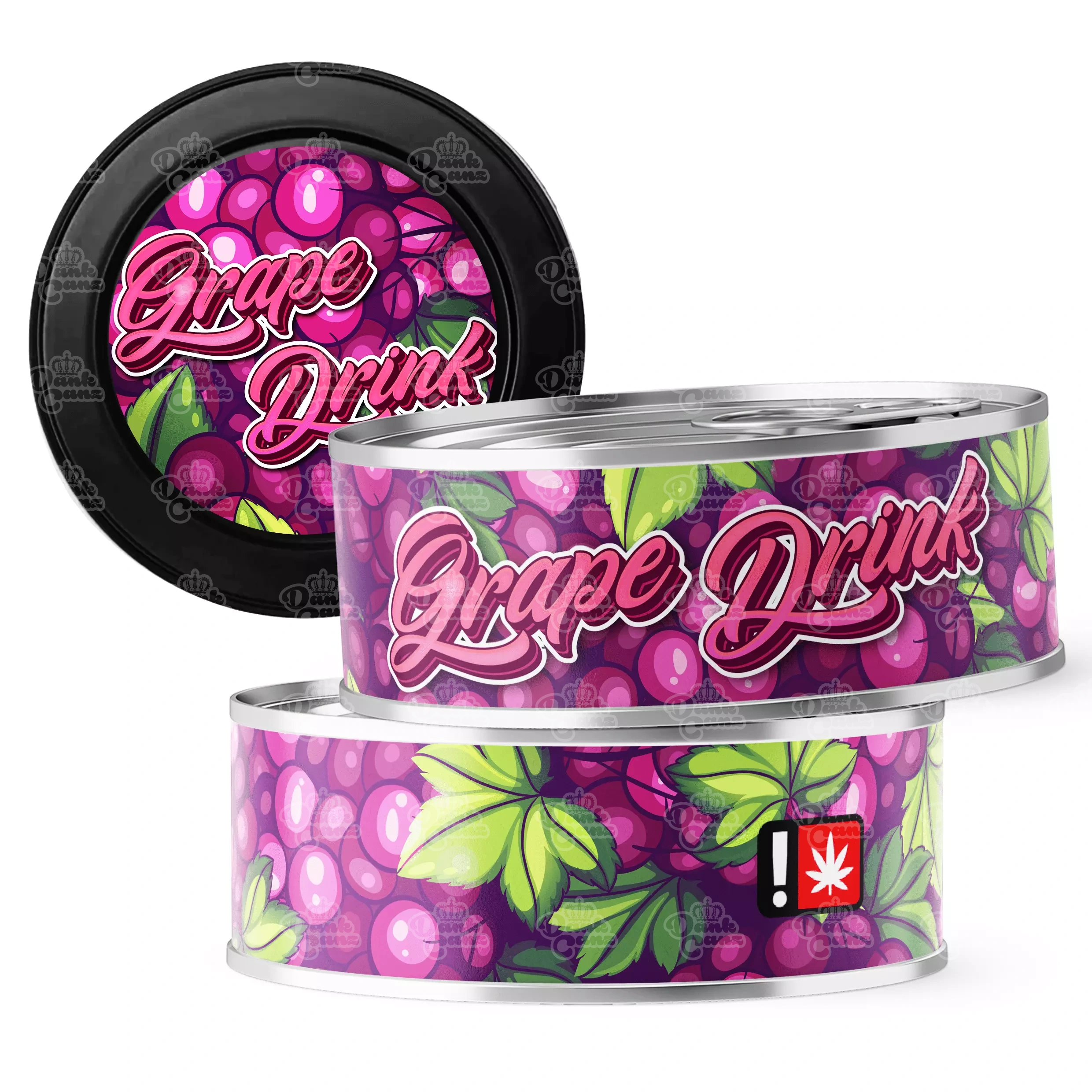 Grape Drink 3.5g Self Seal Tins - DC Packaging Custom Cannabis Packaging