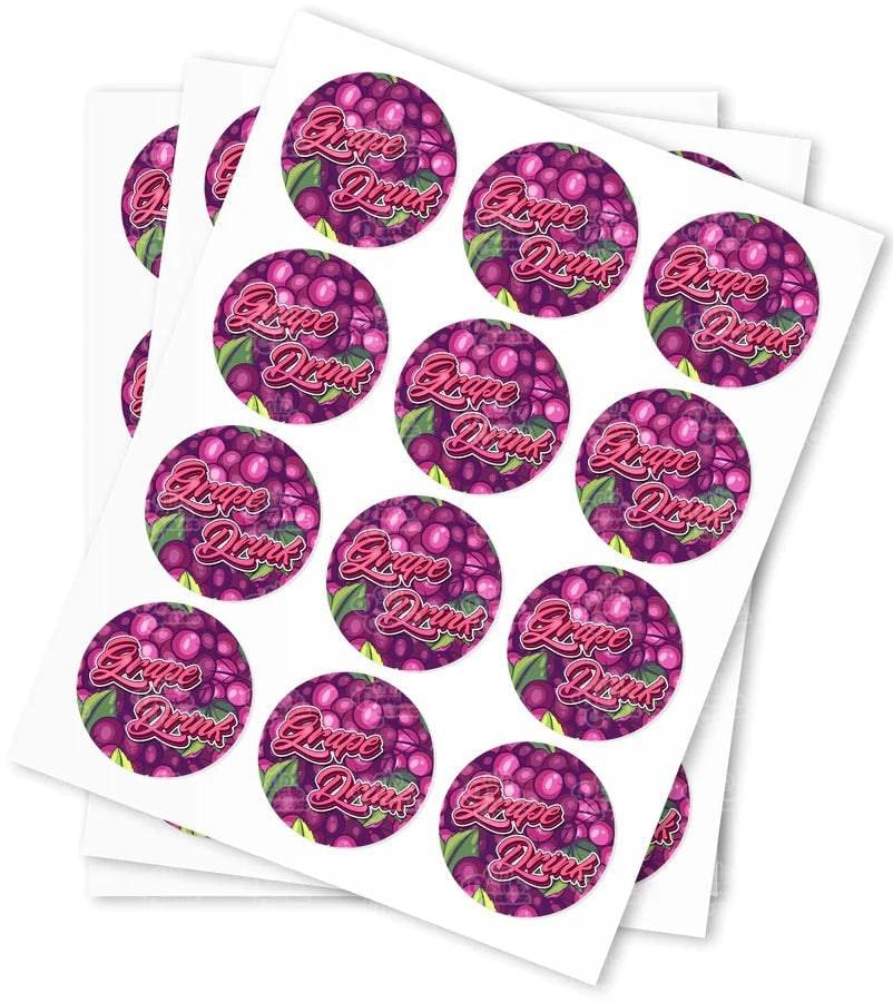 Grape Drink Strain Stickers - DC Packaging Custom Cannabis Packaging