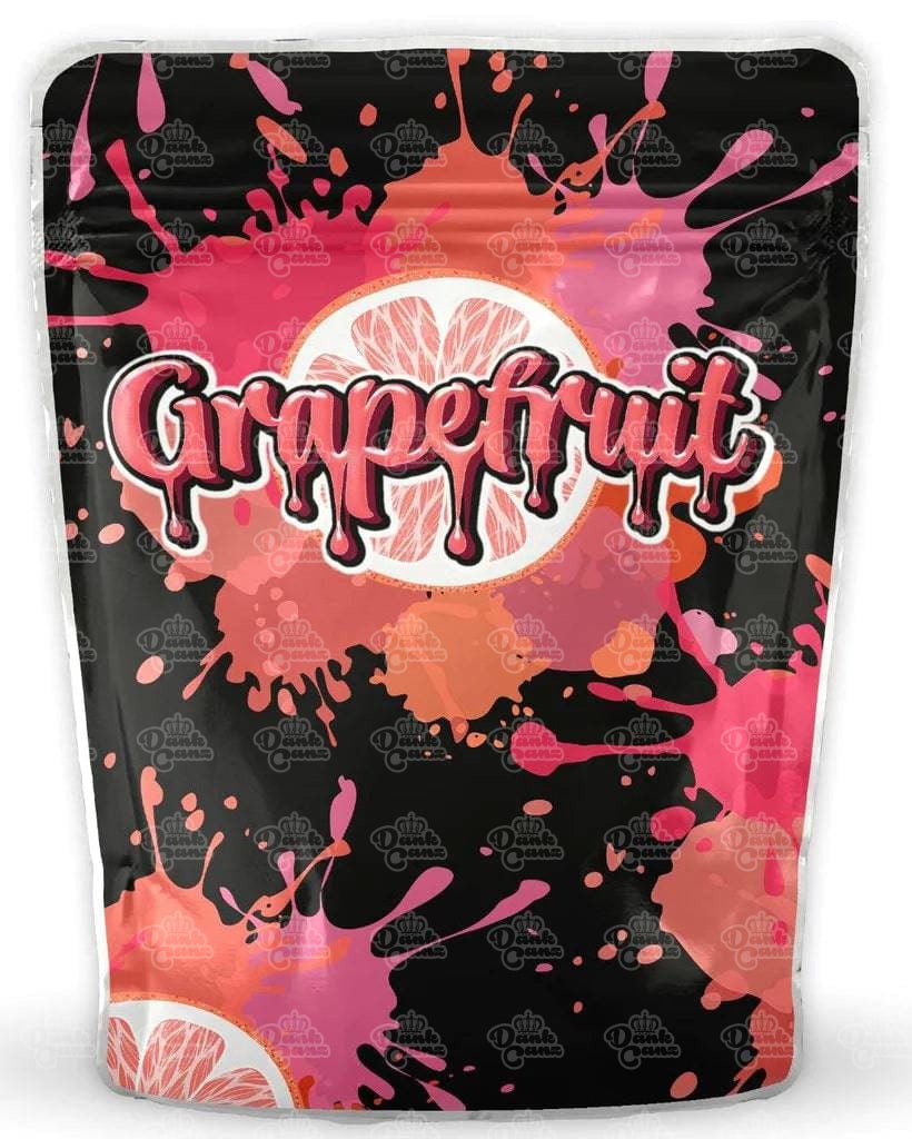 Grapefruit Mylar Bags - DC Packaging Custom Cannabis Packaging
