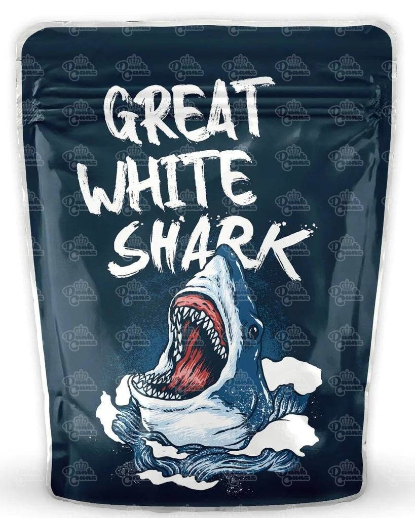 Great White Shark Mylar Bags - DC Packaging Custom Cannabis Packaging