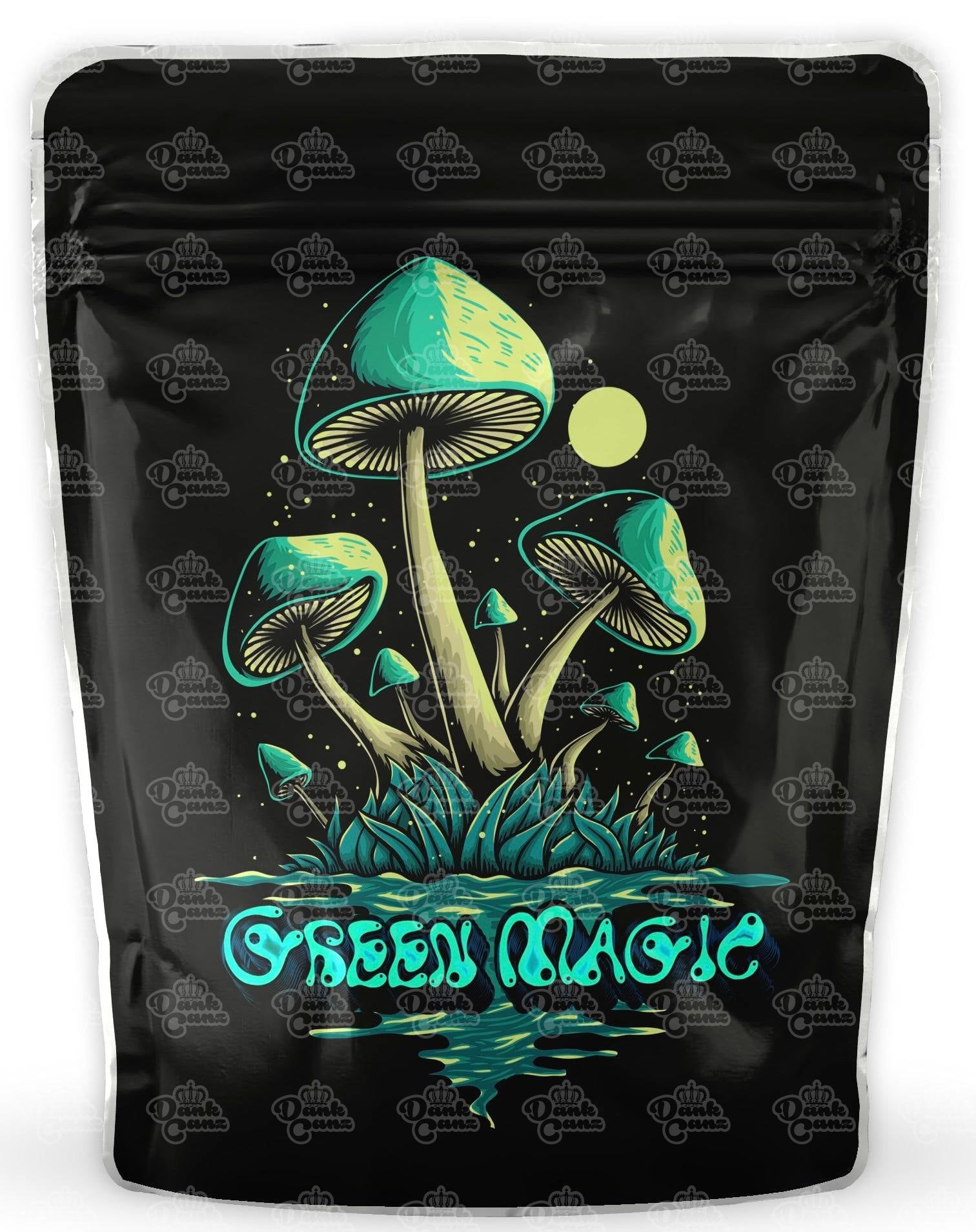 Green Magic Mylar Bags - DC Packaging Custom Cannabis Packaging