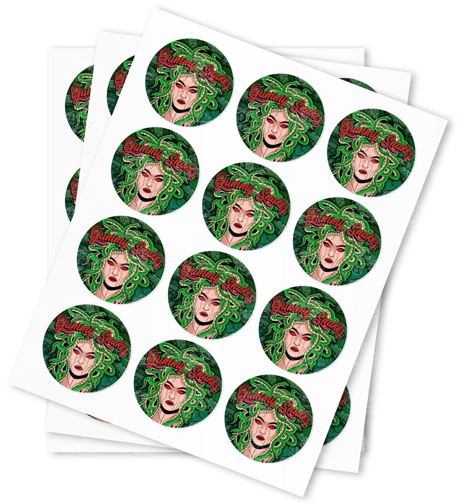 Gummy Snakes Strain Stickers - DC Packaging Custom Cannabis Packaging