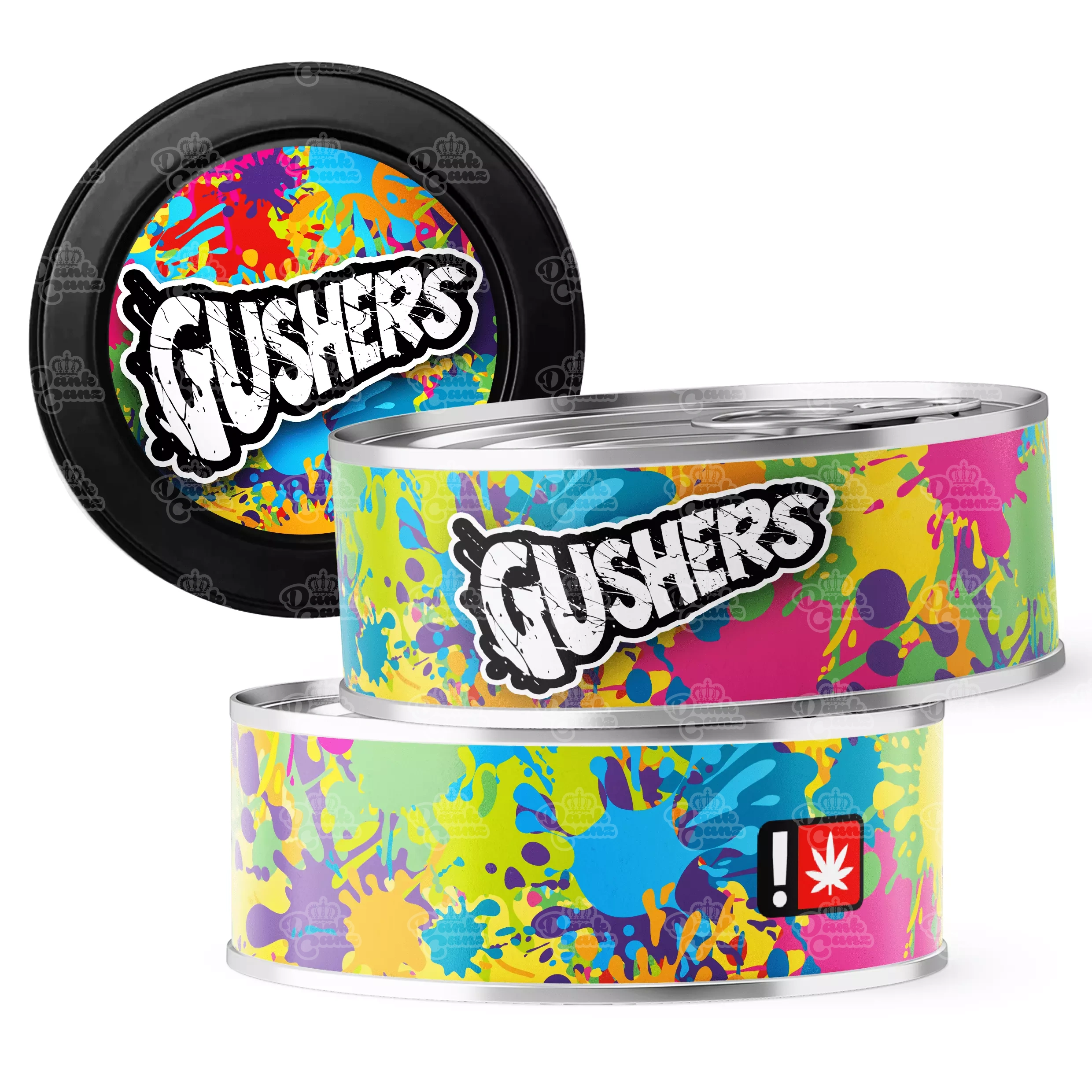 Gushers 3.5g Self Seal Tins - DC Packaging Custom Cannabis Packaging