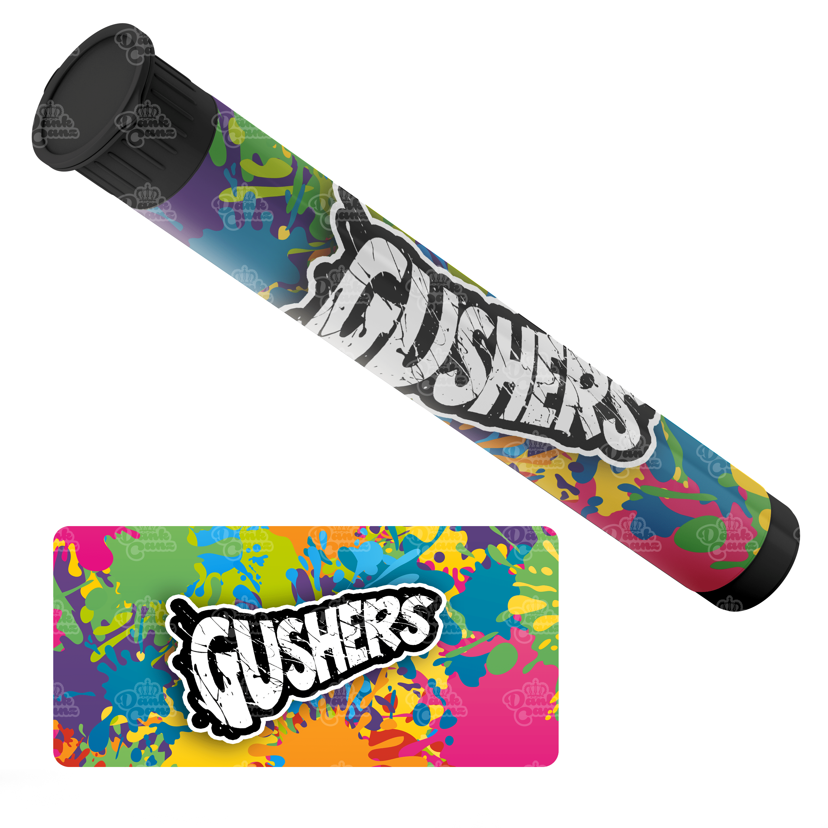 Gushers Pre Roll Tubes - Labelled - DC Packaging Custom Cannabis Packaging
