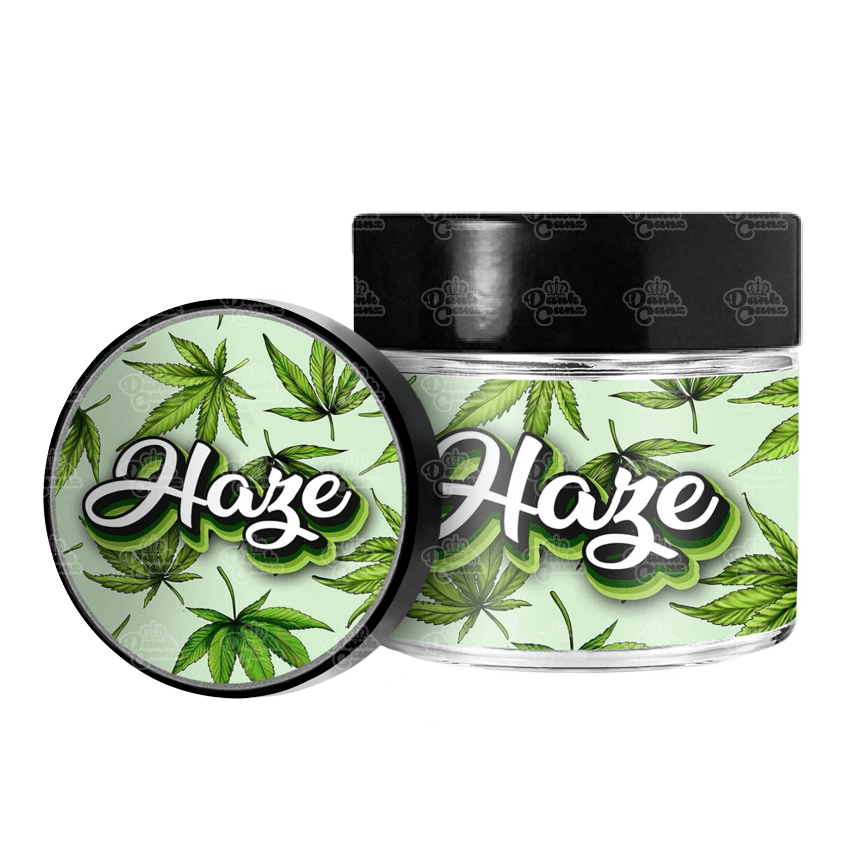 Haze 3.5g/60ml Glass Jars - Labelled - DC Packaging Custom Cannabis Packaging