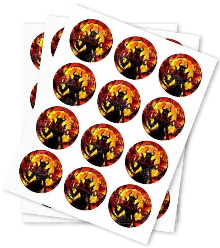 Hells OG Strain Stickers - DC Packaging Custom Cannabis Packaging