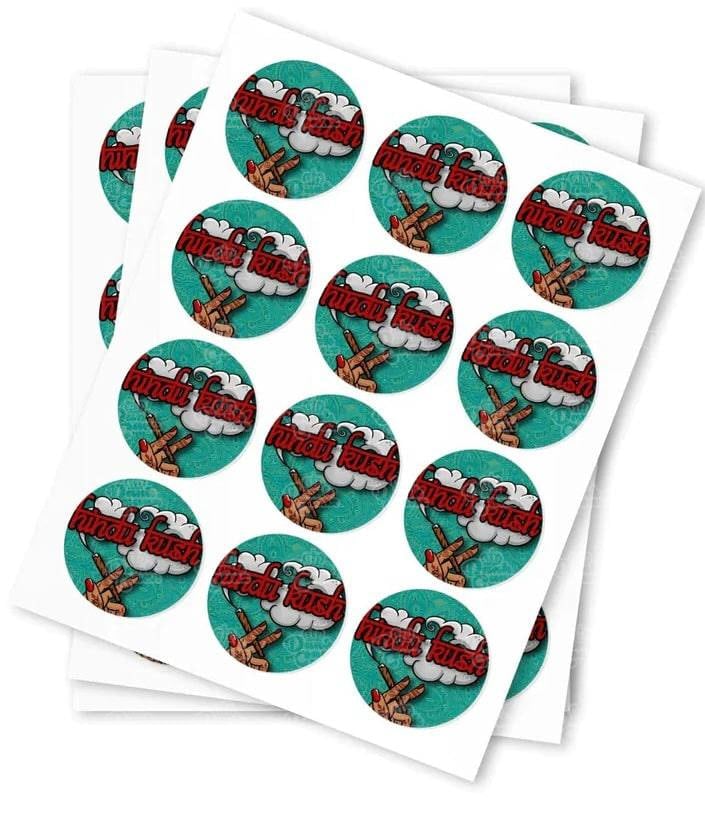 Hindu Kush Stickers - DC Packaging Custom Cannabis Packaging