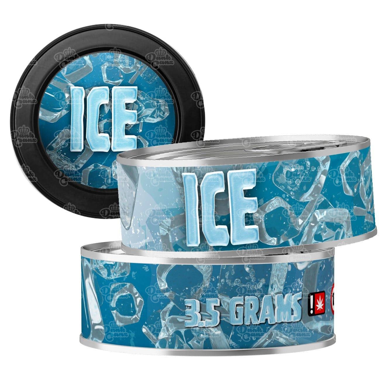 Ice 3.5g Self Seal Tins - DC Packaging Custom Cannabis Packaging