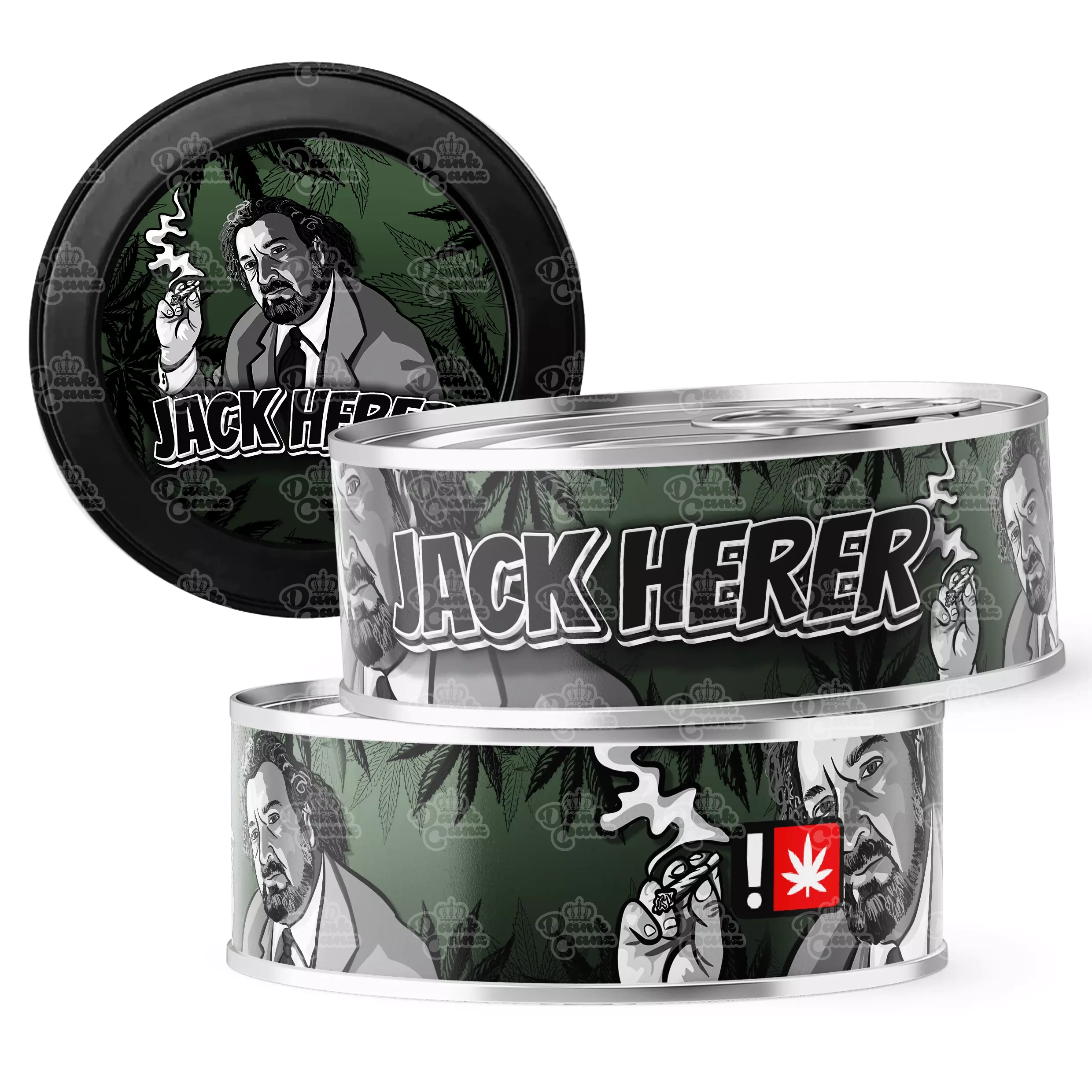 Jack Herer 3.5g Self Seal Tins - DC Packaging Custom Cannabis Packaging
