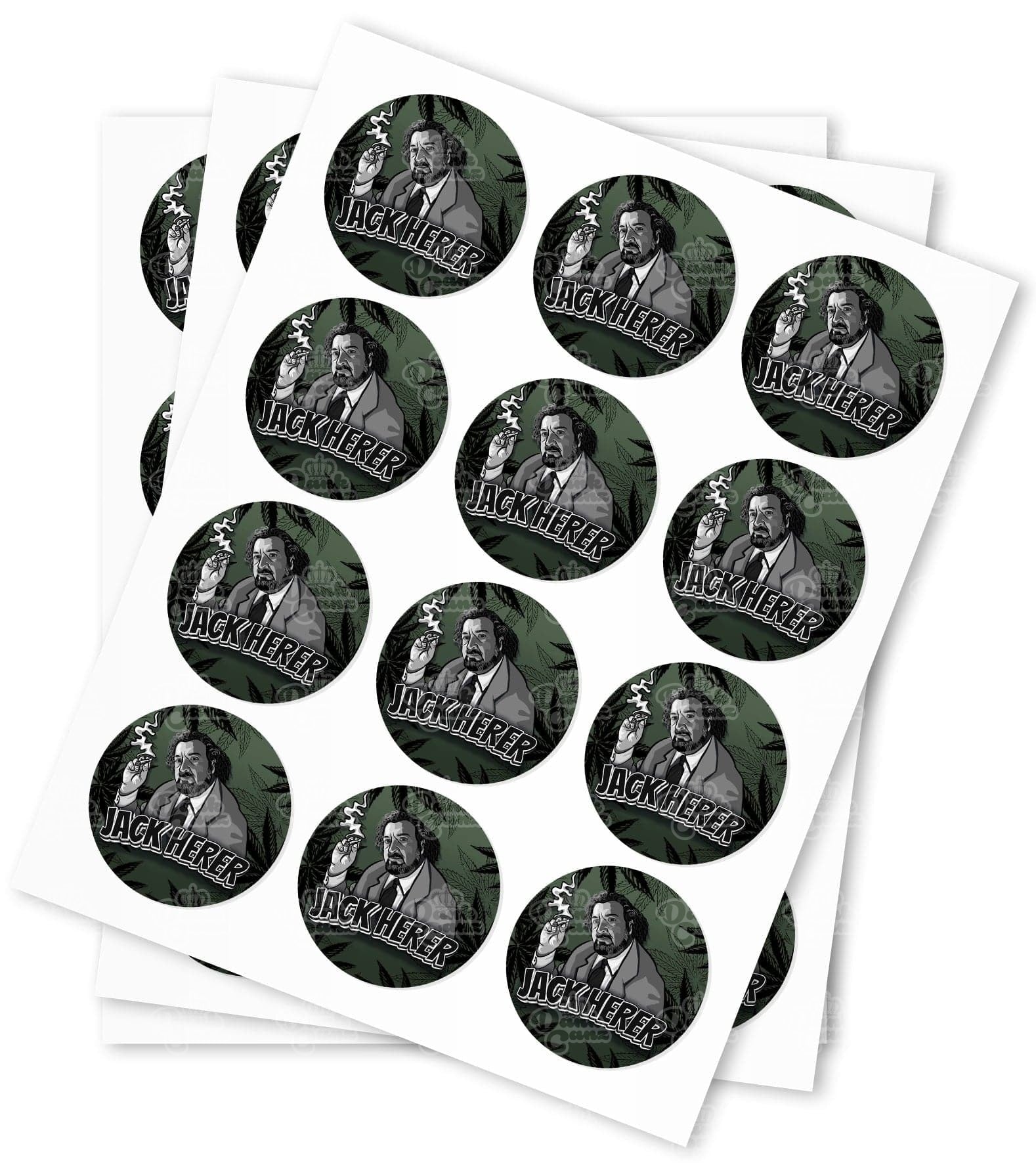 Jack Herer Strain Stickers - DC Packaging Custom Cannabis Packaging