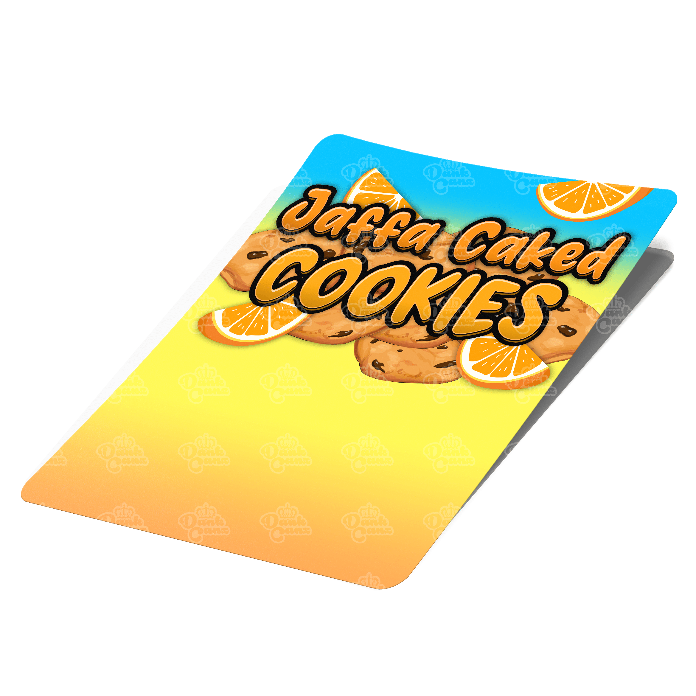 Jaffa Caked Cookies Mylar Bag Labels - Labels only - DC Packaging Custom Cannabis Packaging