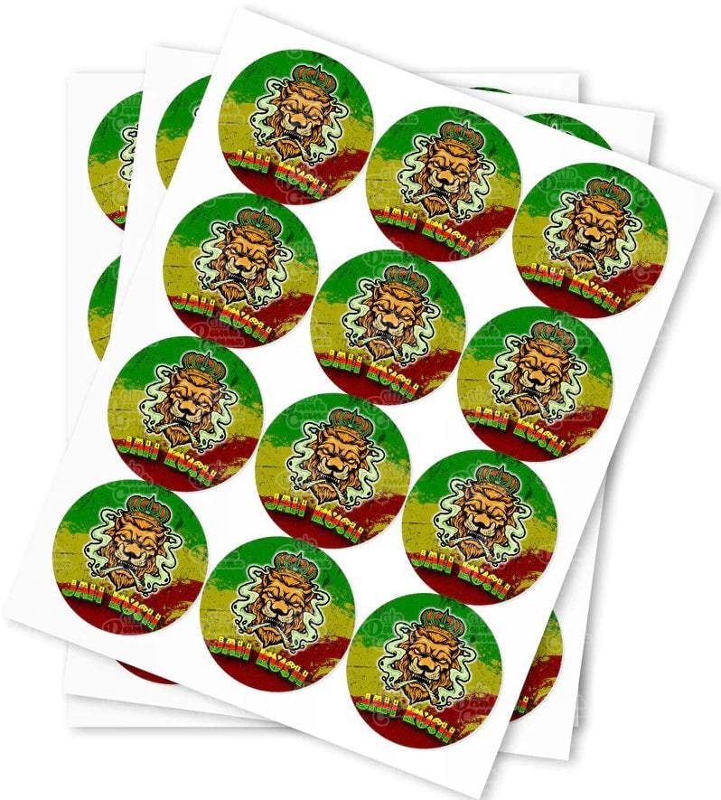 Jah Kush Strain Stickers - DC Packaging Custom Cannabis Packaging