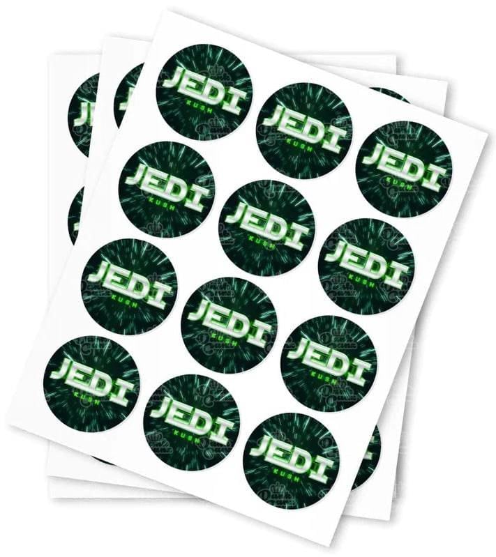 Jedi Kush Stickers - DC Packaging Custom Cannabis Packaging