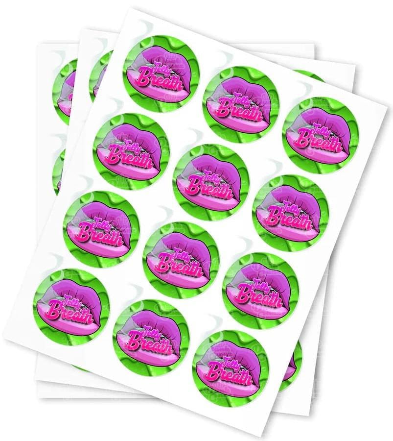 Jelly Breath Strain Stickers - DC Packaging Custom Cannabis Packaging
