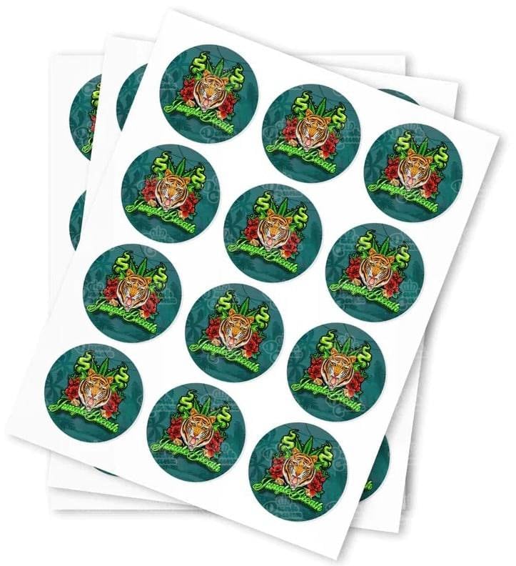 Jungle Breath Stickers - DC Packaging Custom Cannabis Packaging