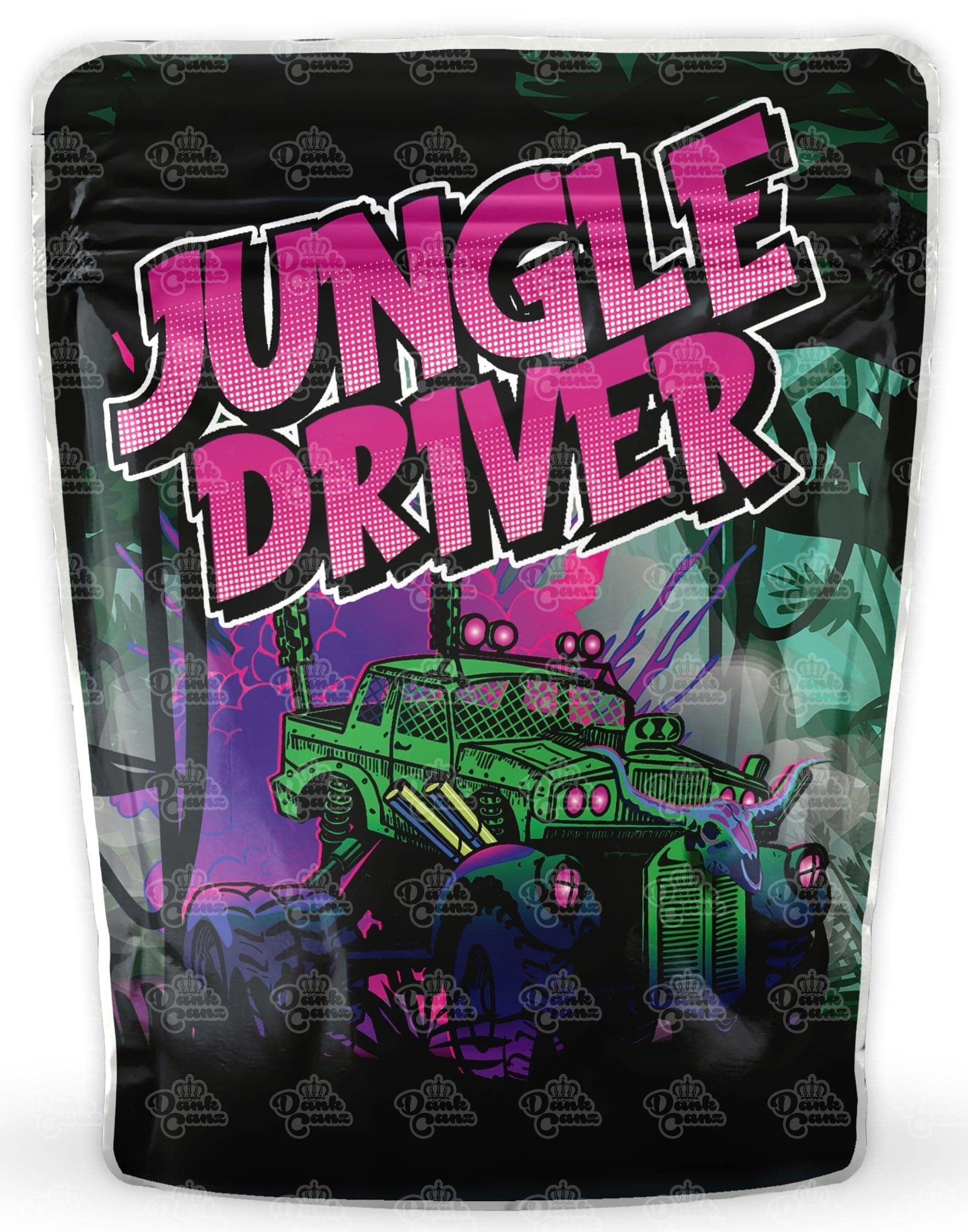 Jungle Driver Mylar Bags - DC Packaging Custom Cannabis Packaging