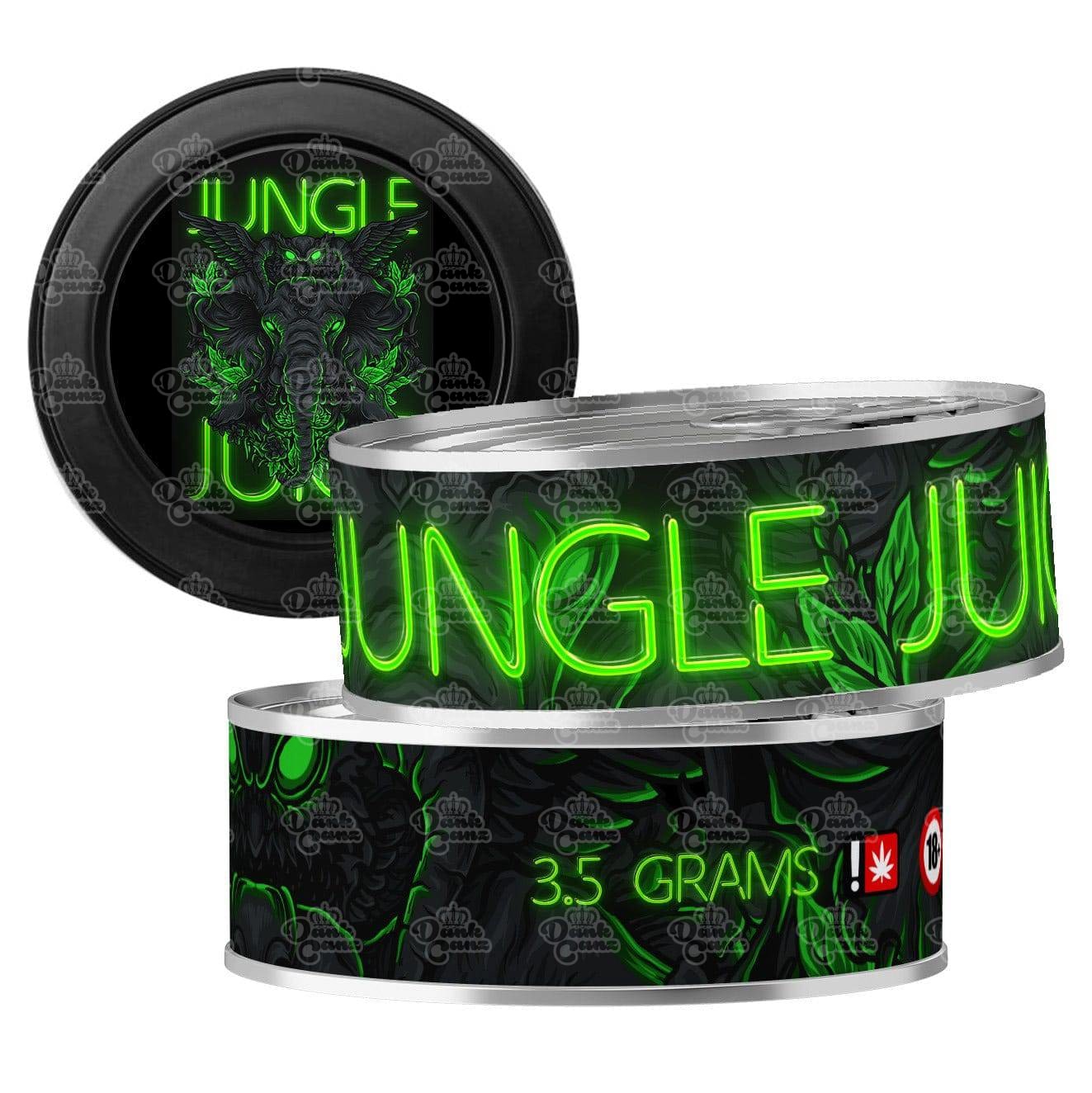 Jungle Juice 3.5g Self Seal Tins - DC Packaging Custom Cannabis Packaging