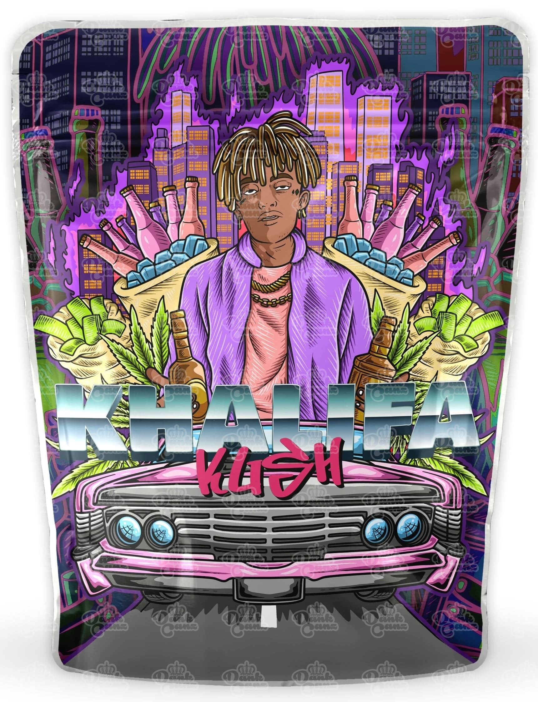 Khalifa Kush Mylar Bags - DC Packaging Custom Cannabis Packaging