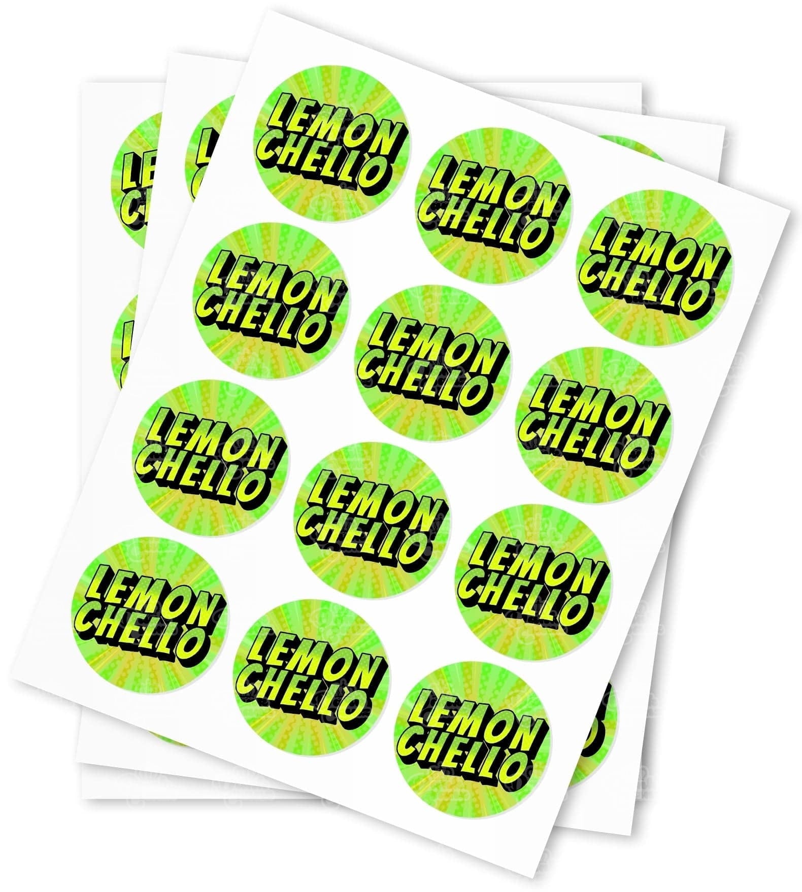 Lemon Chello Strain Stickers - DC Packaging Custom Cannabis Packaging
