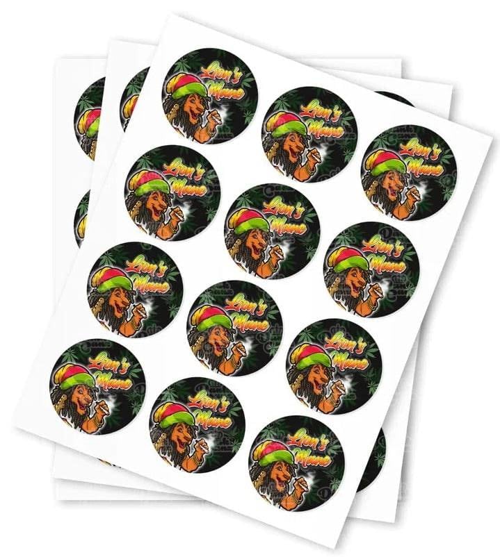 Lions Mane Strain Stickers - DC Packaging Custom Cannabis Packaging