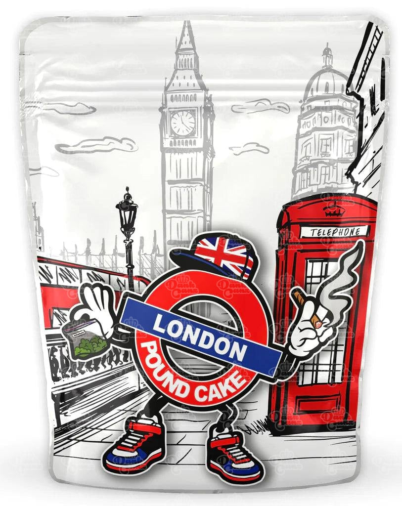 London Pound Cake Mylar Bags - DC Packaging Custom Cannabis Packaging