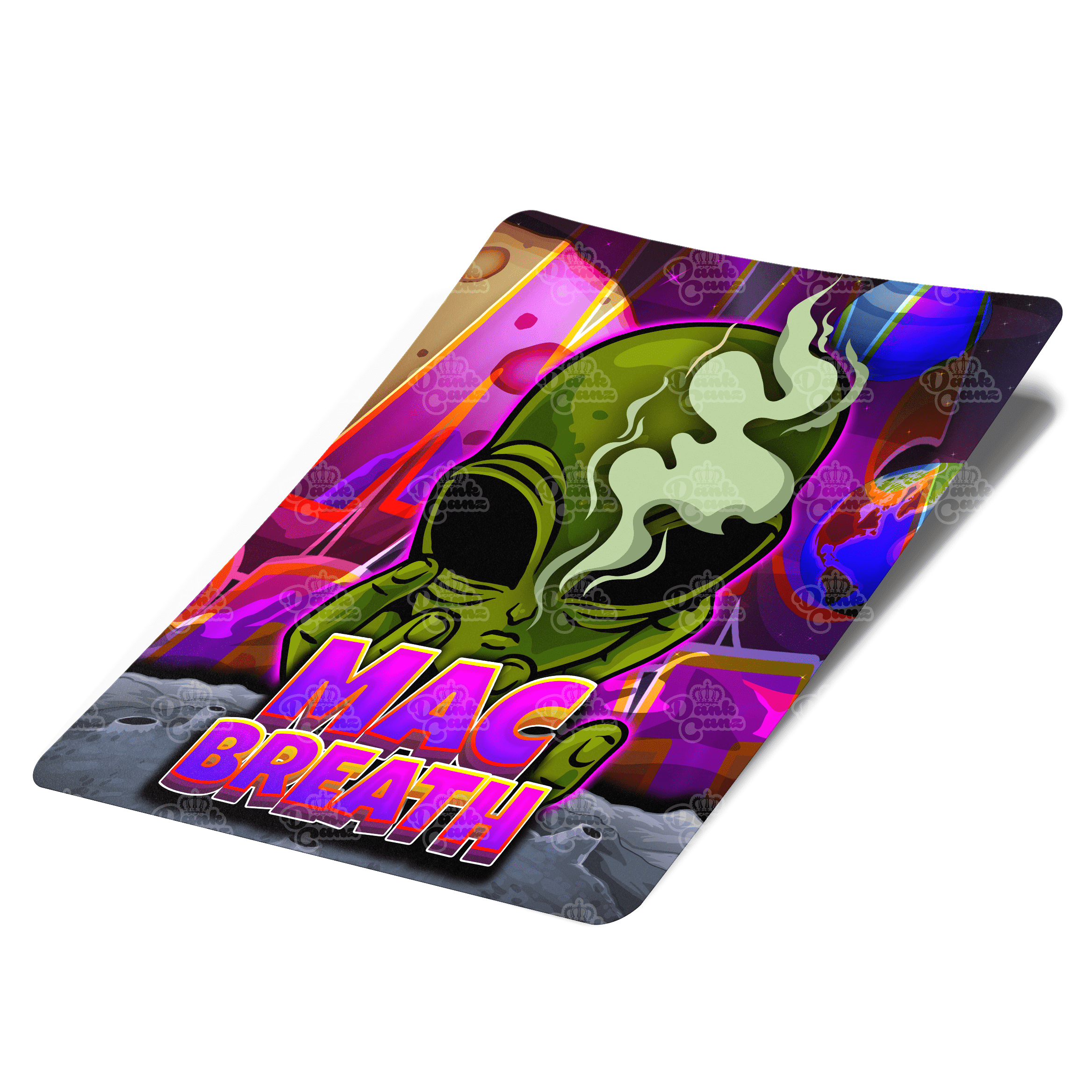 Mac Breath Mylar Bag Labels - Labels only - DC Packaging Custom Cannabis Packaging