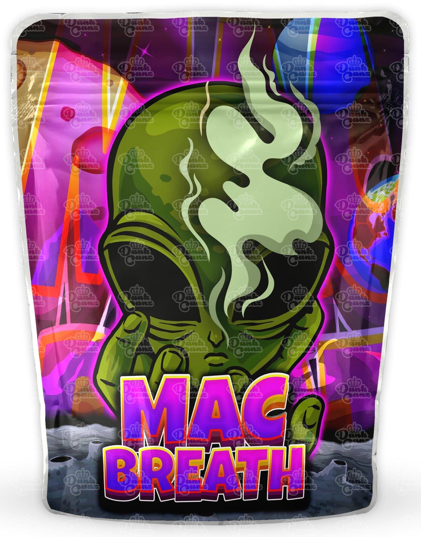 Mac Breath Mylar Bags - DC Packaging Custom Cannabis Packaging