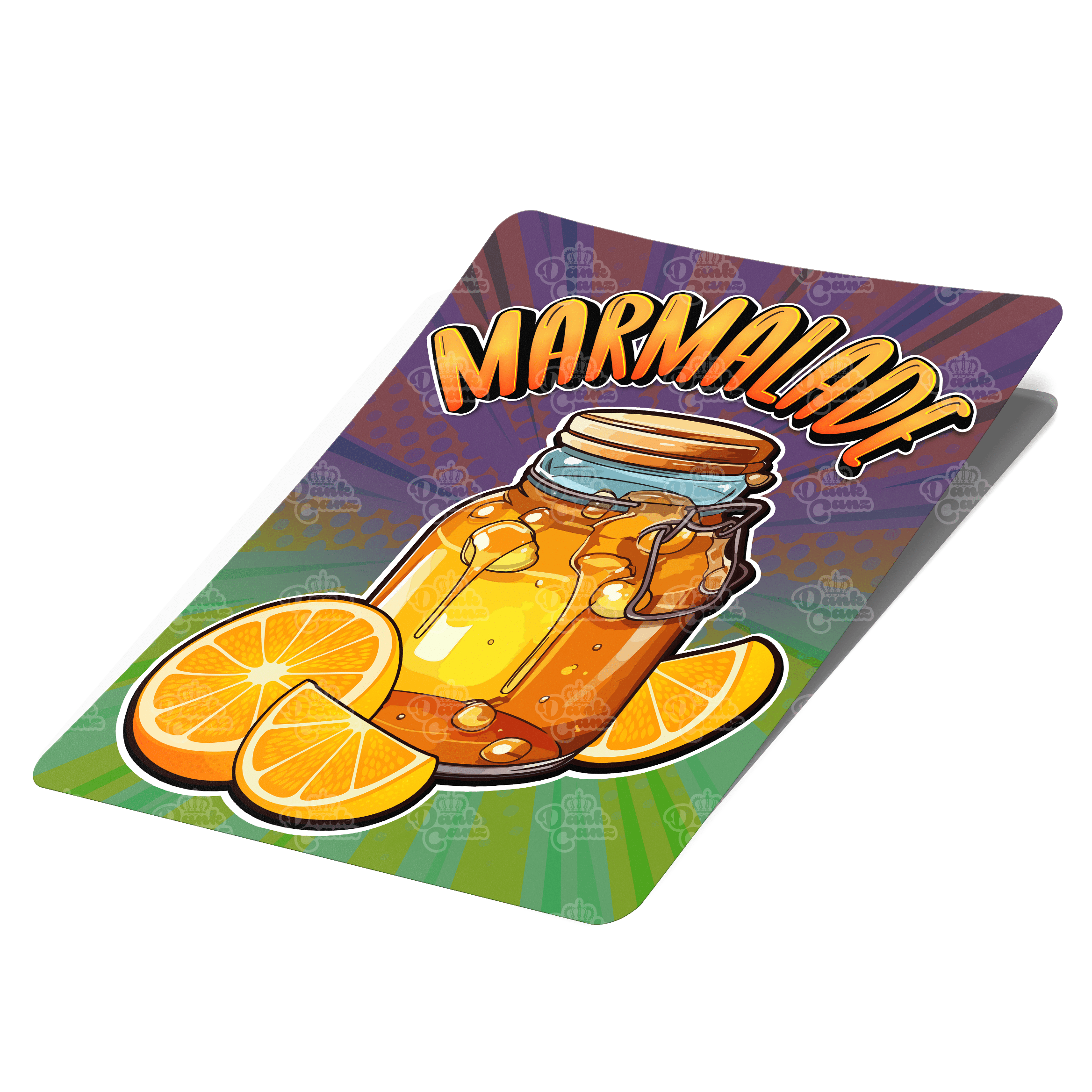Marmalade Mylar Bag Labels - Labels only - DC Packaging Custom Cannabis Packaging