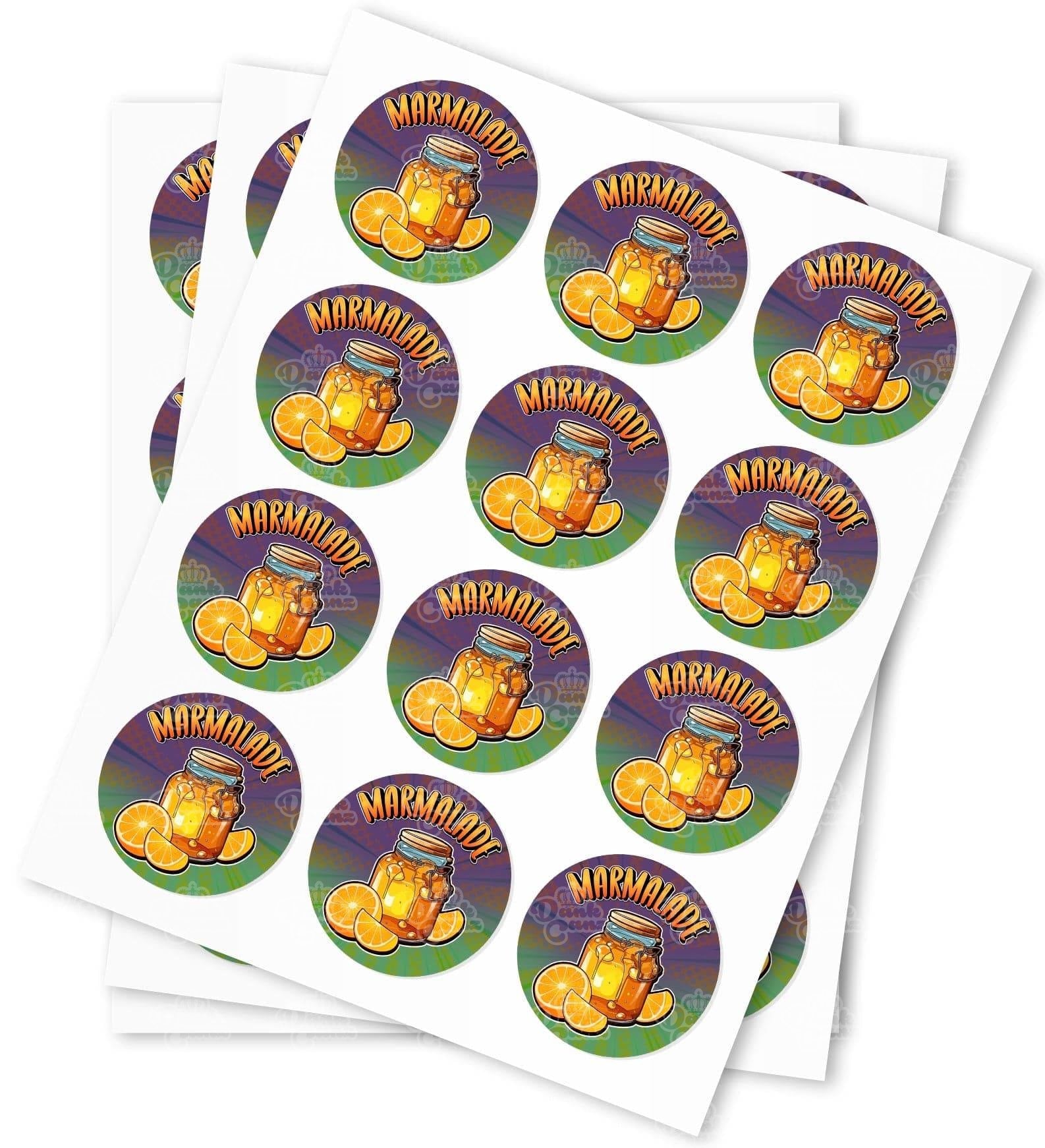 Marmalade Strain Stickers - DC Packaging Custom Cannabis Packaging